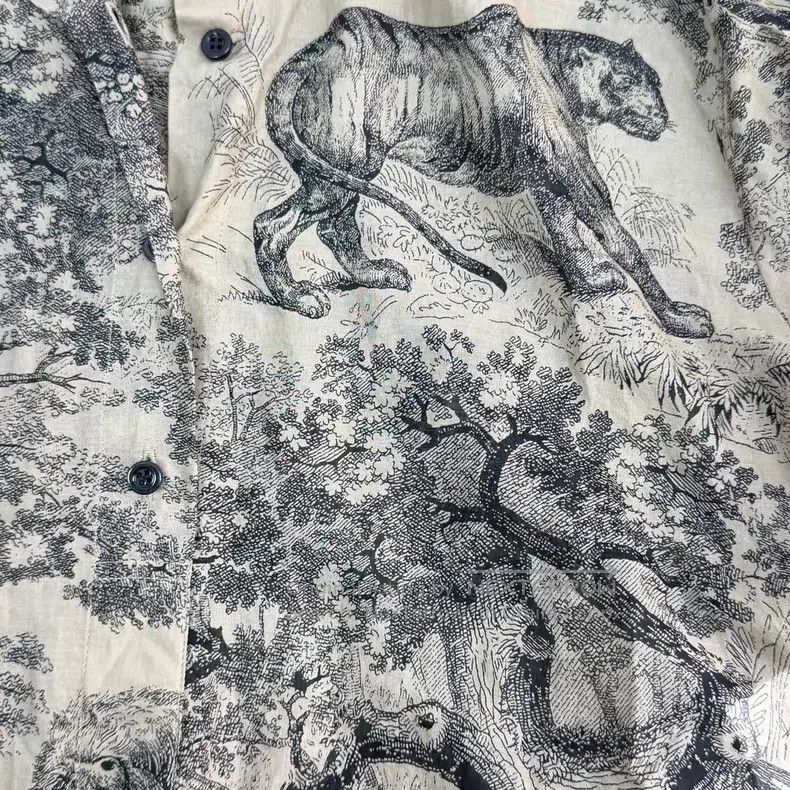 Dior Dior Brown jungle animal shirt Size XS / US 0-2 / IT 36-38 - 7 Thumbnail