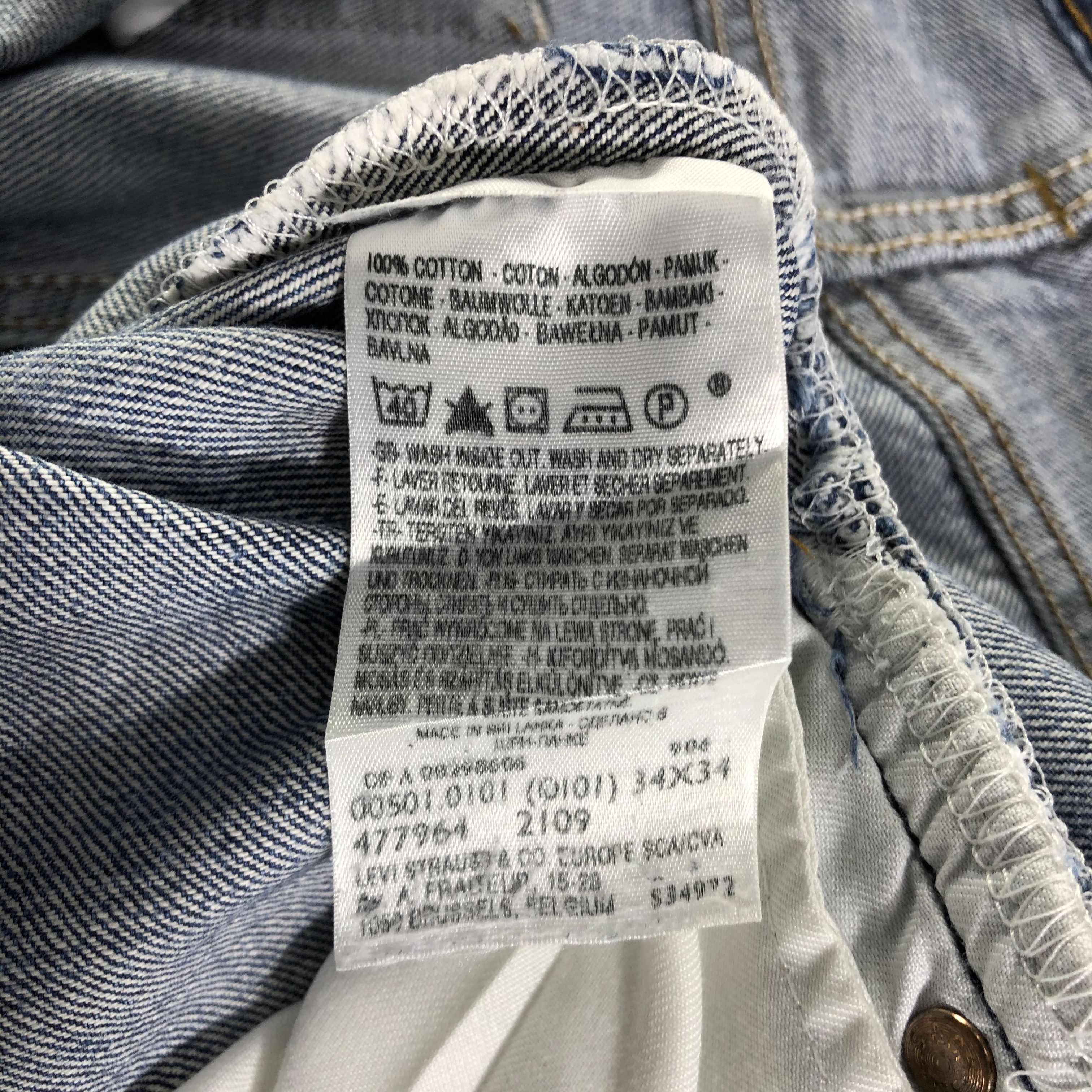 Levi's Vintage Blue Wash Levis 501 Jeans-JM3303 Size US 34 / EU 50 - 11 Thumbnail