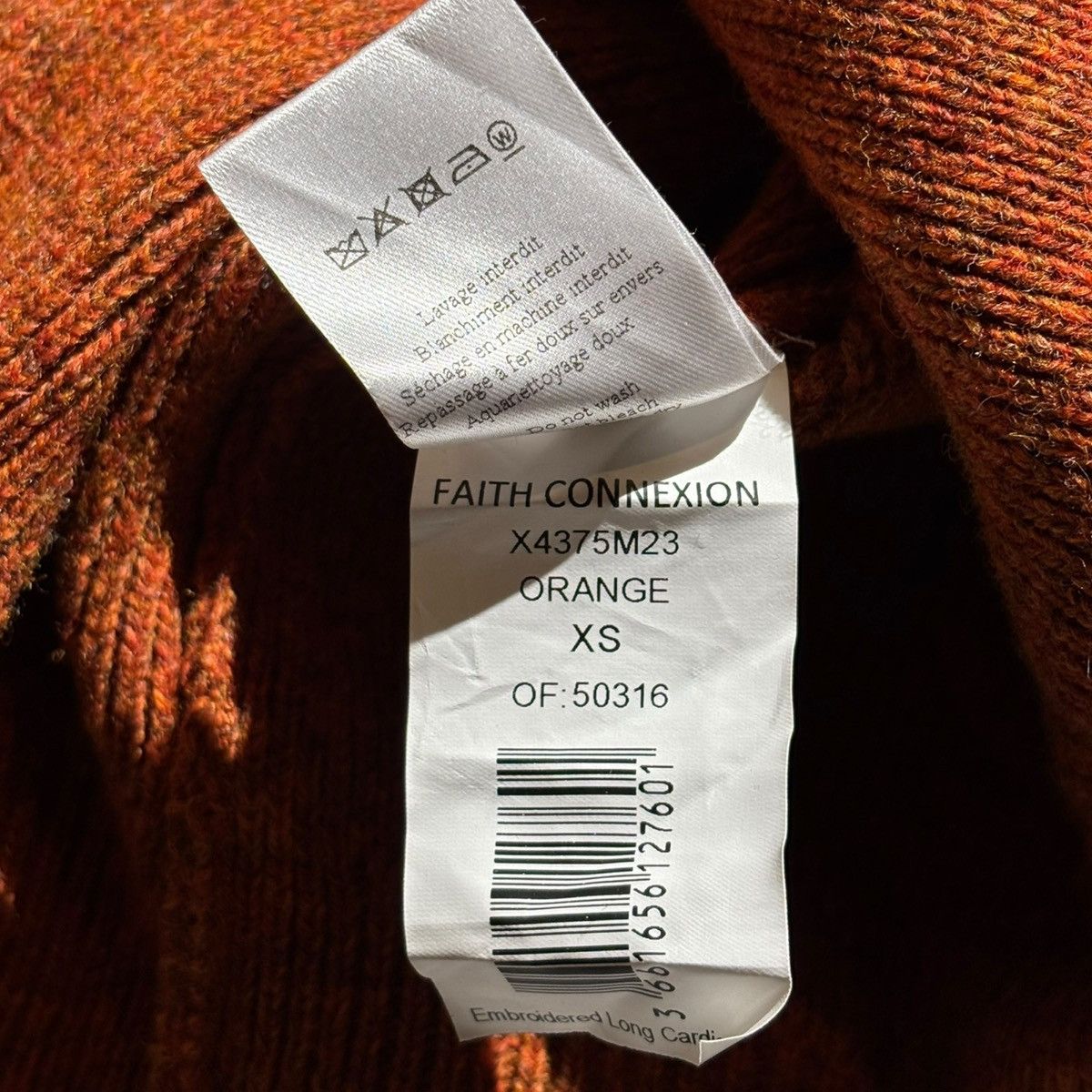Faith Connexion $2,650 oversized Runway crystal embellished wool cardigan Size US XS / EU 42 / 0 - 6 Thumbnail