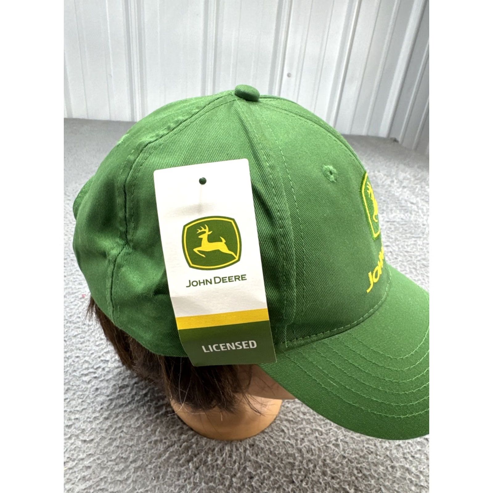 John Deere John Deere Green Yellow Embroidered Snapback Hat Cap Men One Size NEW Cap / Hat Size ONE SIZE - 2 Thumbnail