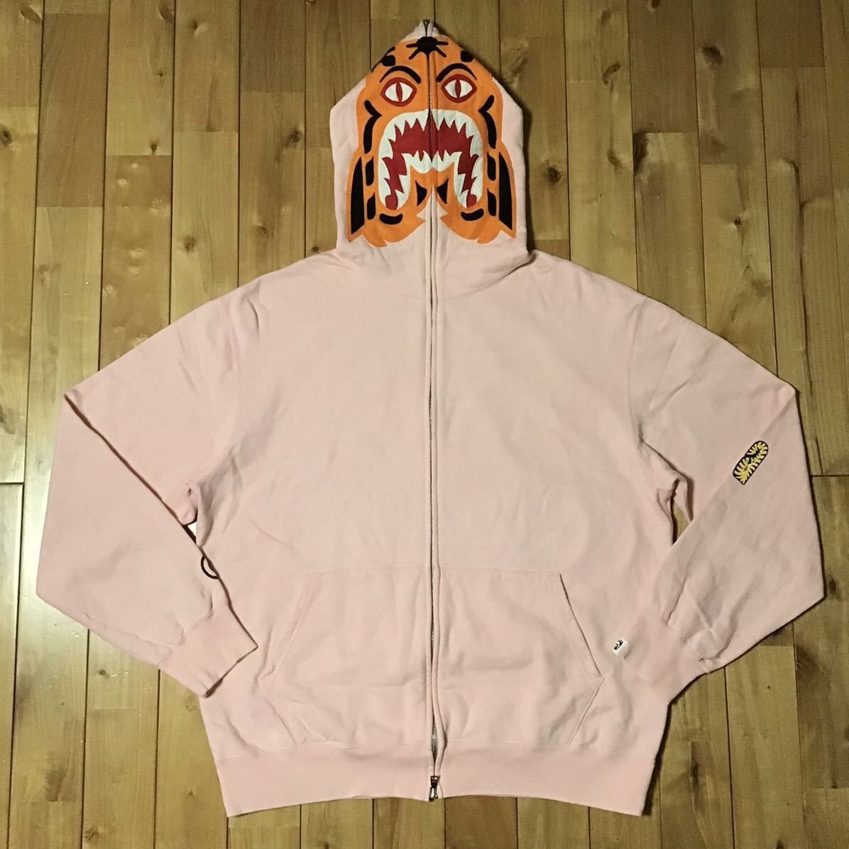Bape × Nigo 🔥Vintage🔥 BAPE Frankentag Tiger full zip hoodie pink APE Size US XL / EU 56 / 4 - 1 Thumbnail
