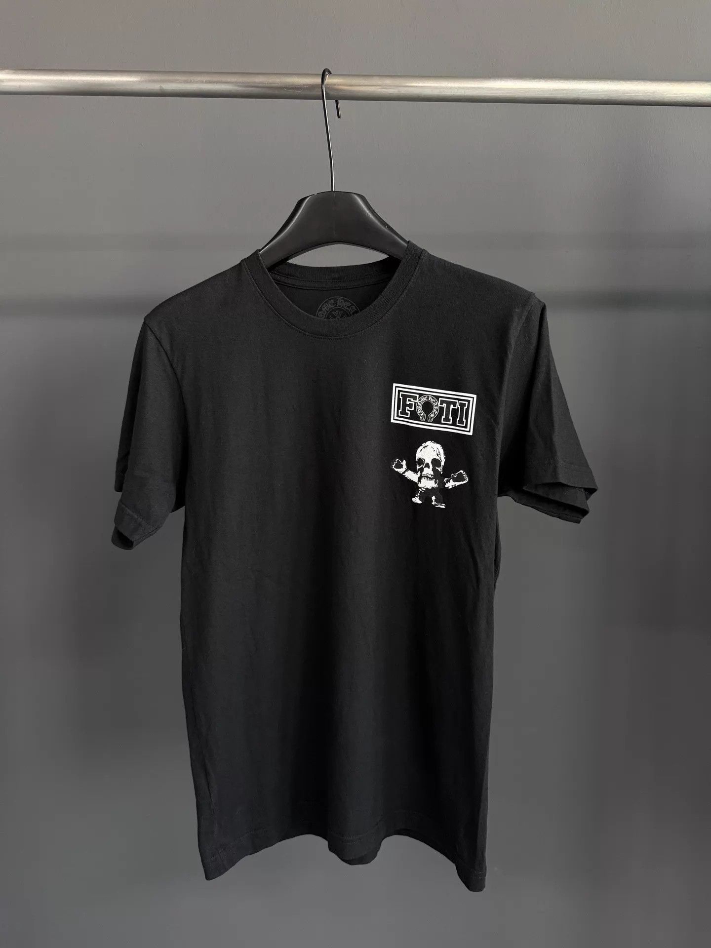 Chrome Hearts Chrome Hearts CH Foti Skull 9-Grid Black Tee Size M Size US M / EU 48-50 / 2 - 2 Thumbnail