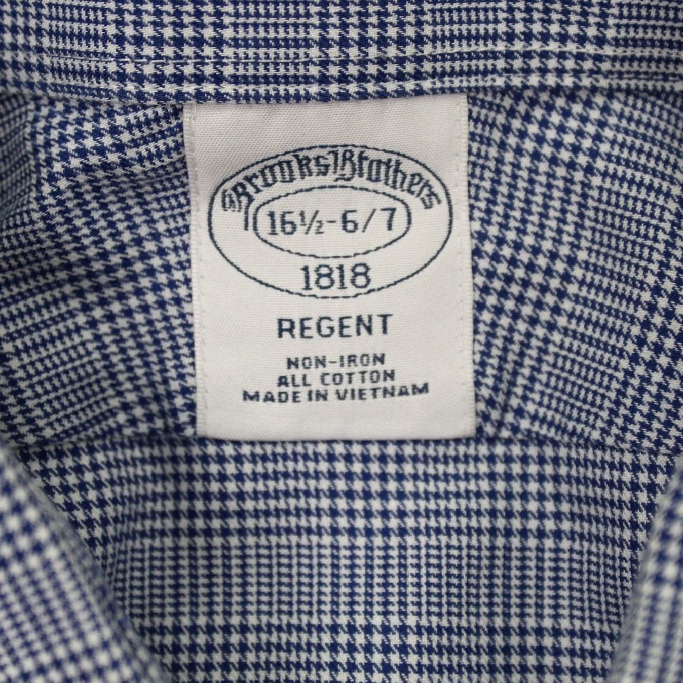 Brooks Brothers Brooks Brothers Regent Dress Shirt Men 16.5 Blue 100% Cotton Non-Iron Long Sleeve Button-Down Collar 33 in Regular Fit Modern Classic 16.5 Mens Size 46R - 7 Thumbnail