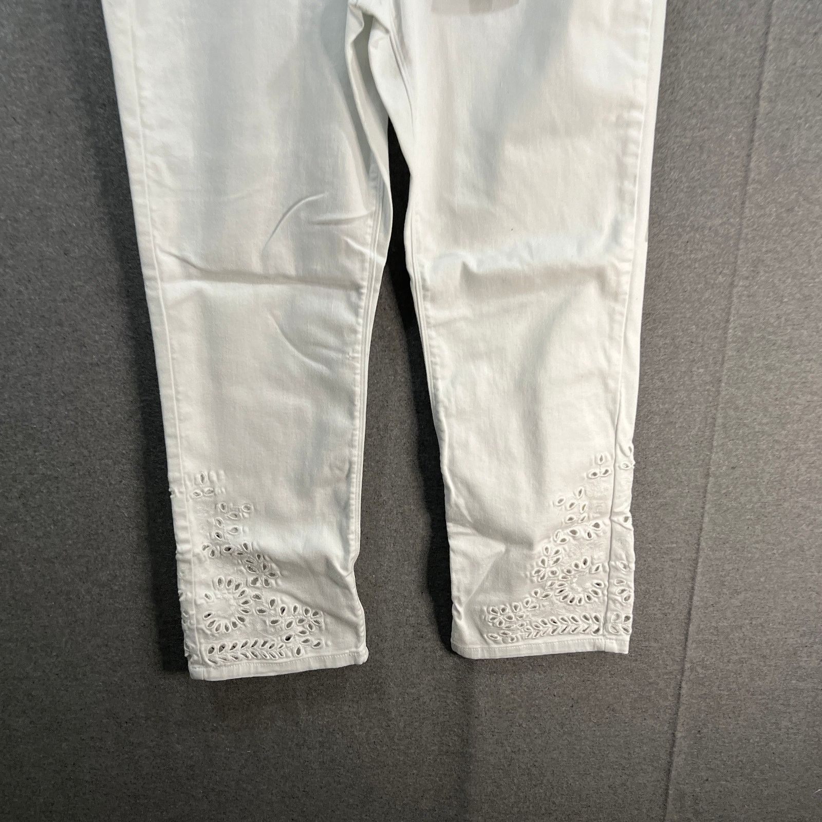 Other Laurie Felt Regular Daisy Floral Embroidered Ankle Jeans Size 32" / US 10 / IT 46 - 5 Thumbnail