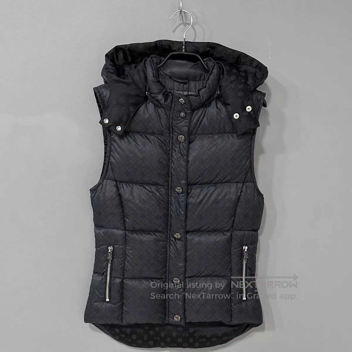 Chrome Hearts chrome hearts black padded vest with hood. Size US S / EU 44-46 / 1 - 1 Thumbnail