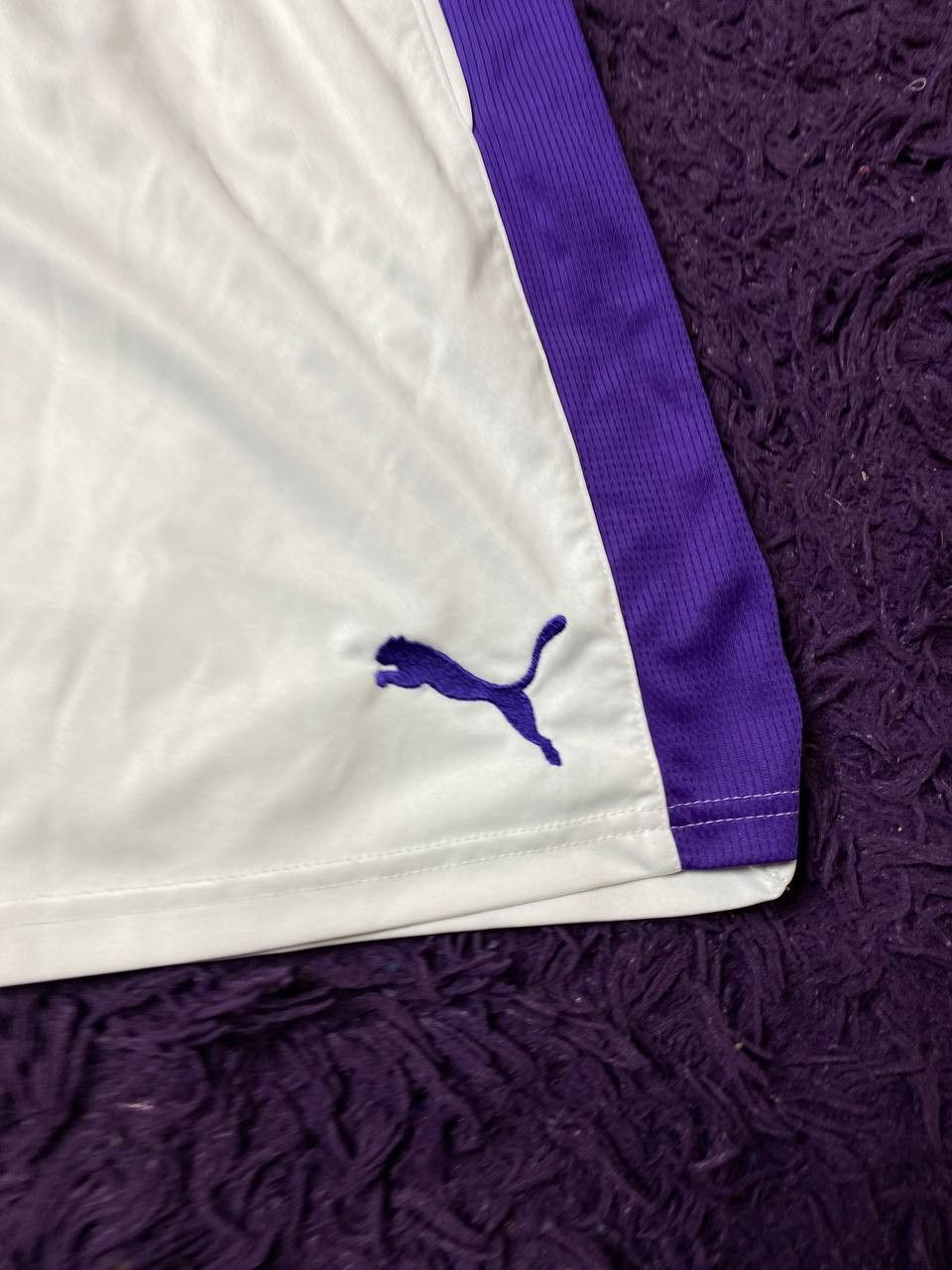 Puma × Vintage Puma vintage white shorts retro big print 90s y2k Size US 32 / EU 48 - 4 Thumbnail