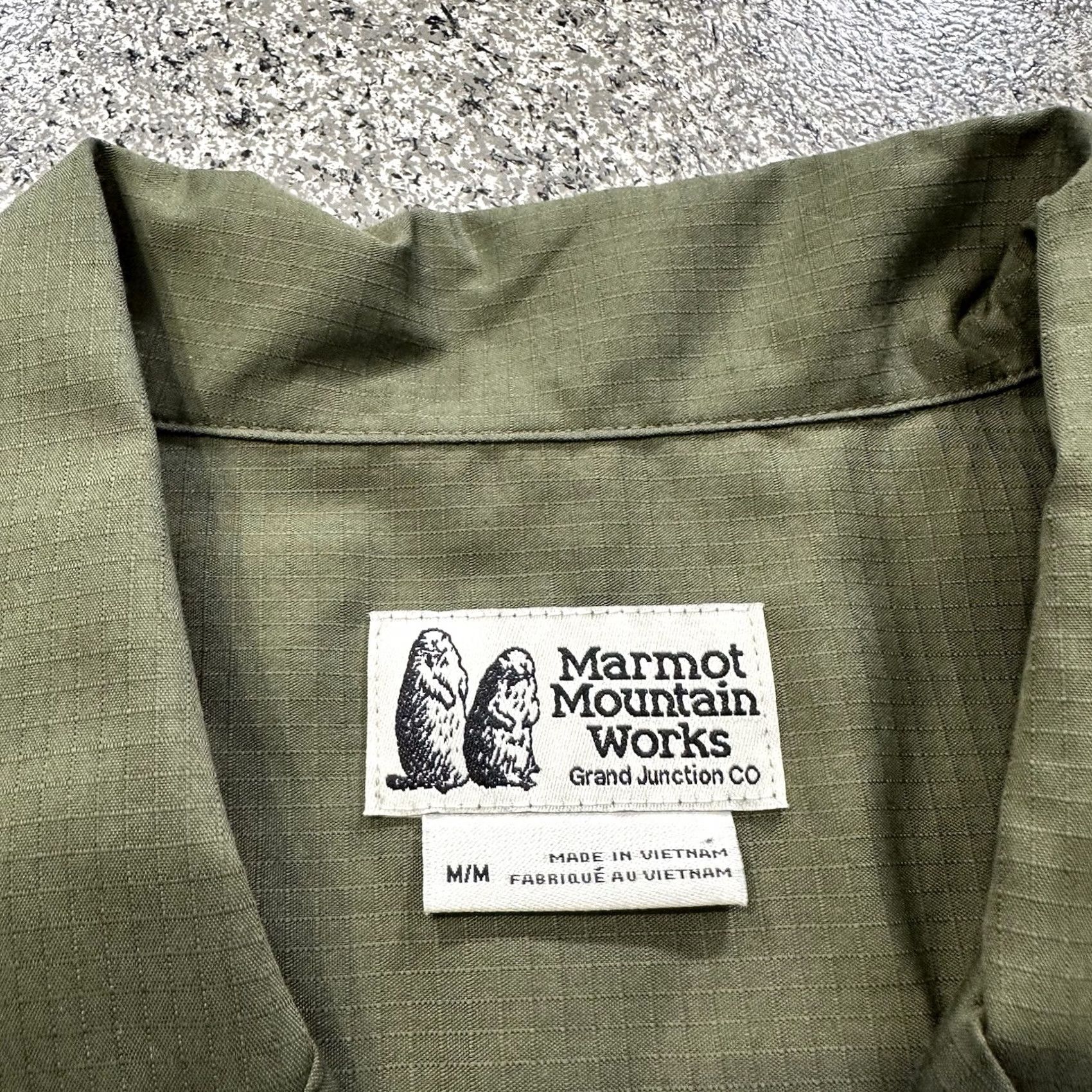 Marmot Marmot Mens Shirt Muir Camp Short Sleeve Button Up Forest Green Size US M / EU 48-50 / 2 - 2 Thumbnail