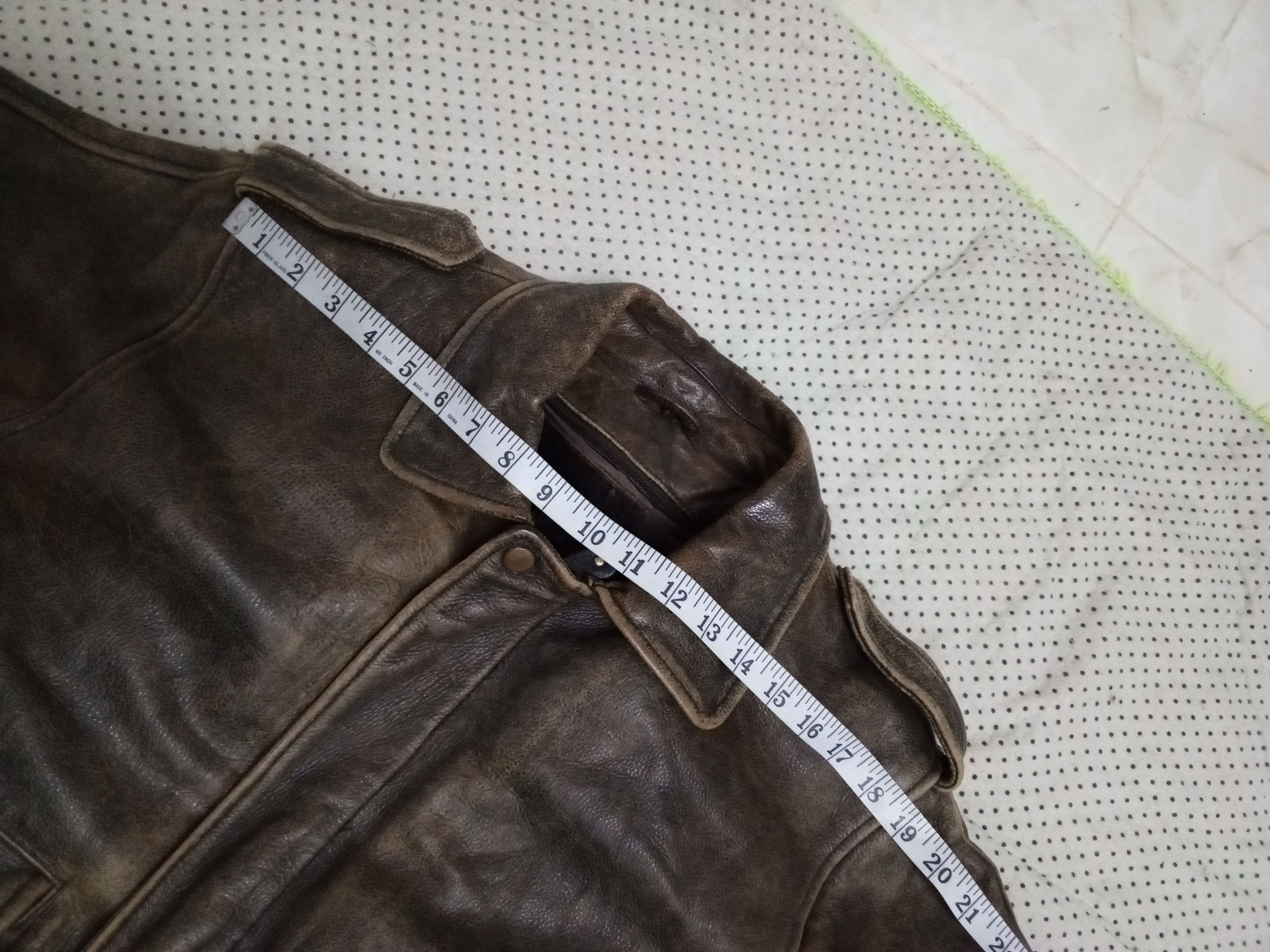 Other DANBURY USA ARMY STYLE LEATHER JACKET Size US L / EU 52-54 / 3 - 13 Thumbnail