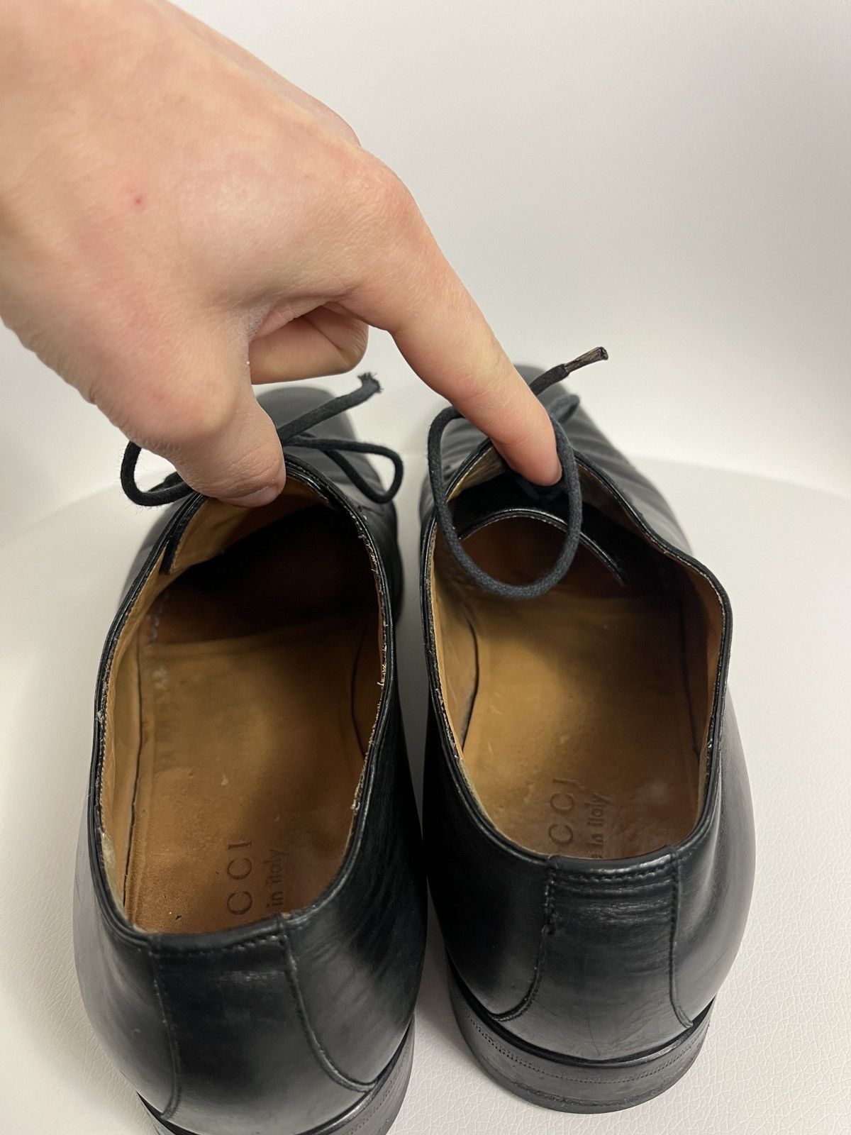 Gucci × Vintage Gucci Leather Oxford Dress Lace-Up Shoes Cap Toe Derby US 10 Size US 10 / EU 43 - 23 Thumbnail