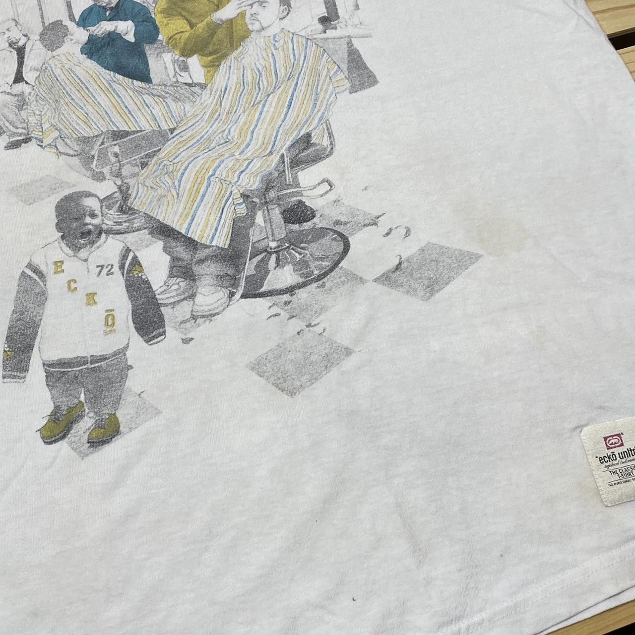 Ecko Unltd. Ecko Unltd. Barbershop White Y2K Hip Hop Tee Size 2XL Size US XXL / EU 58 / 5 - 3 Thumbnail