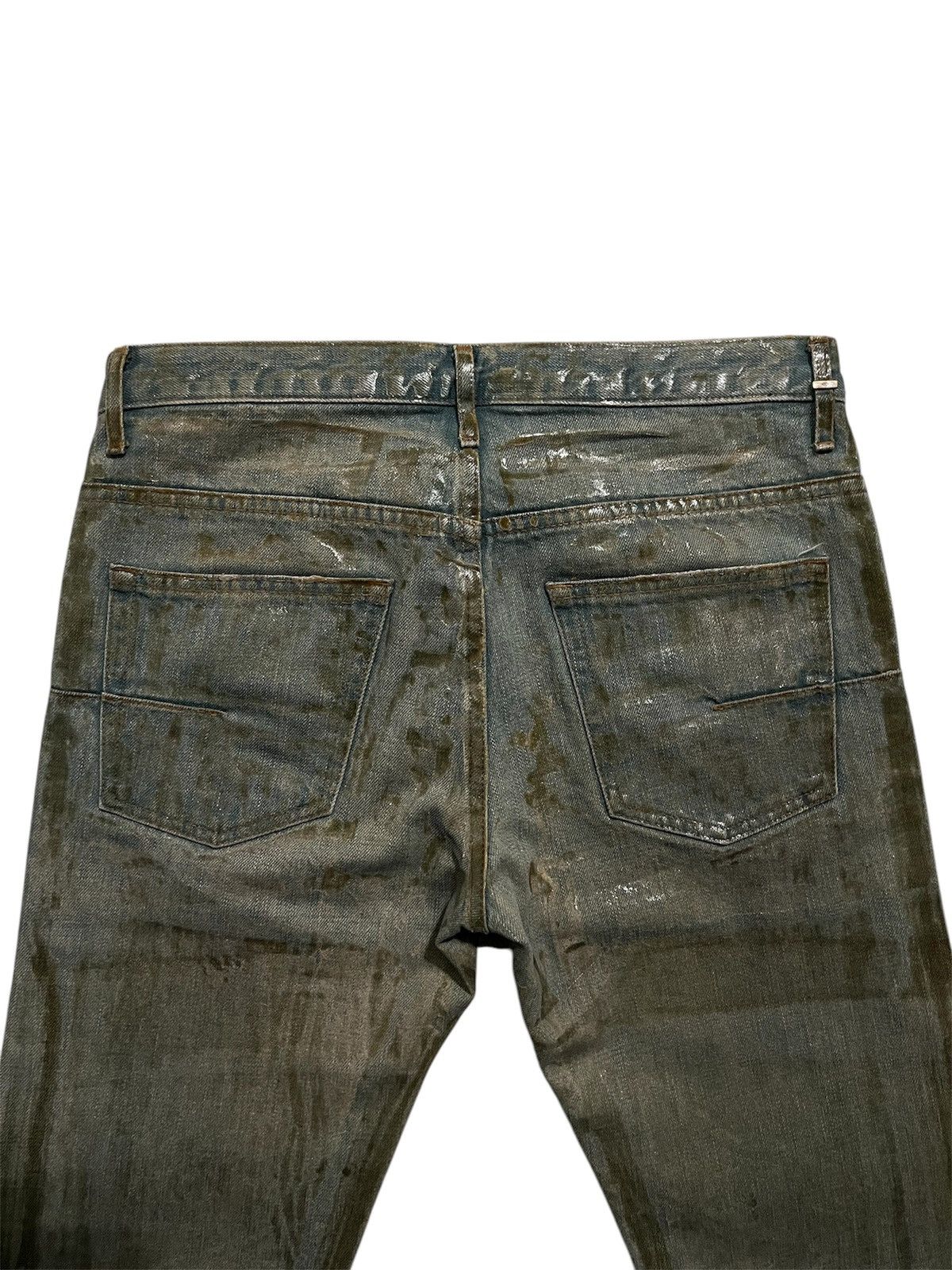 Dior × Hedi Slimane Dior Homme SS04 Bleu Claire Waxed Ice Denim Size US 28 / EU 44 - 7 Thumbnail