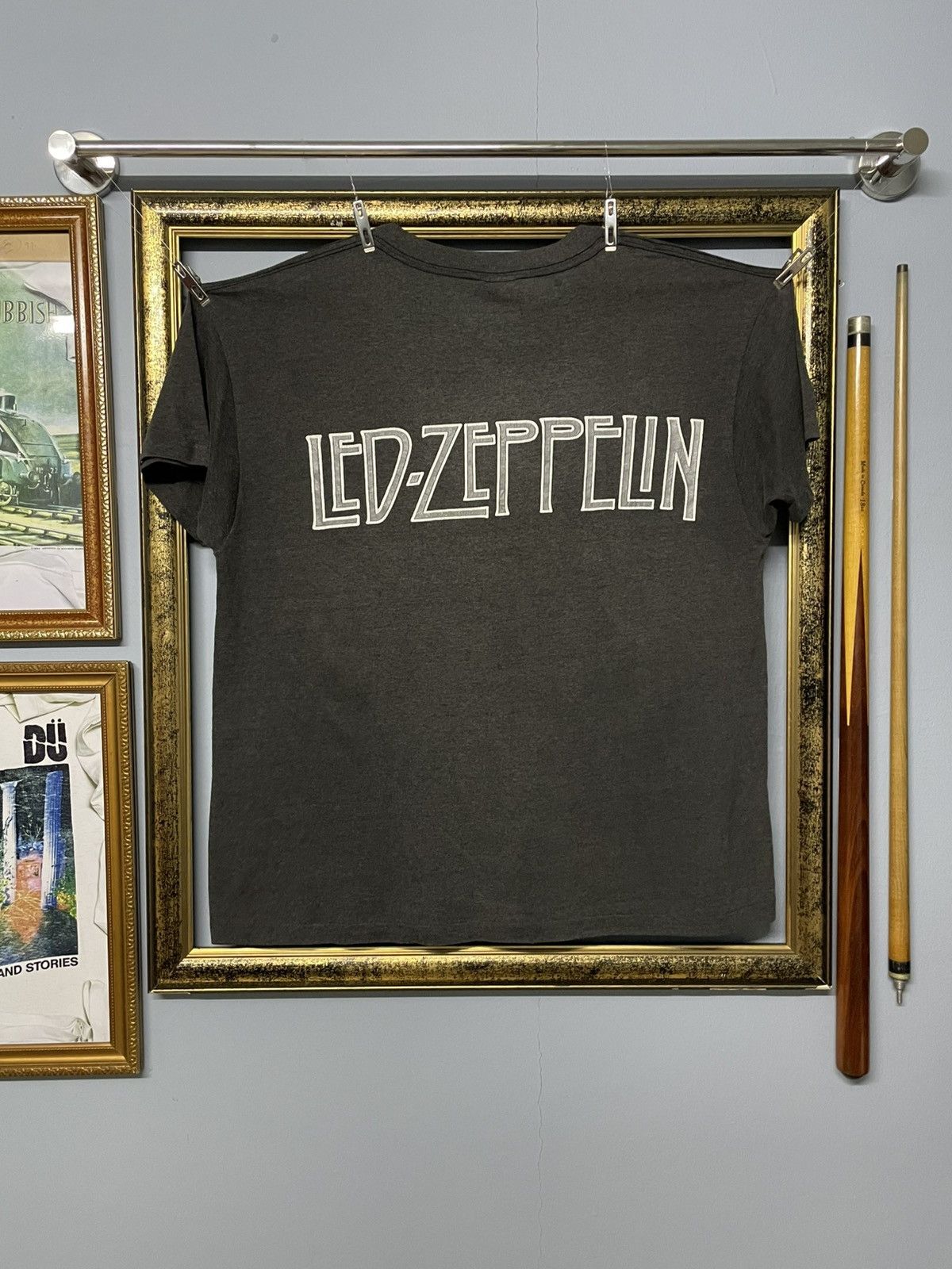 Band Tees Vintage 80s LedZeppelin Zoso Single Stitch Rare Sunfaded Tee Size US L / EU 52-54 / 3 - 16 Thumbnail