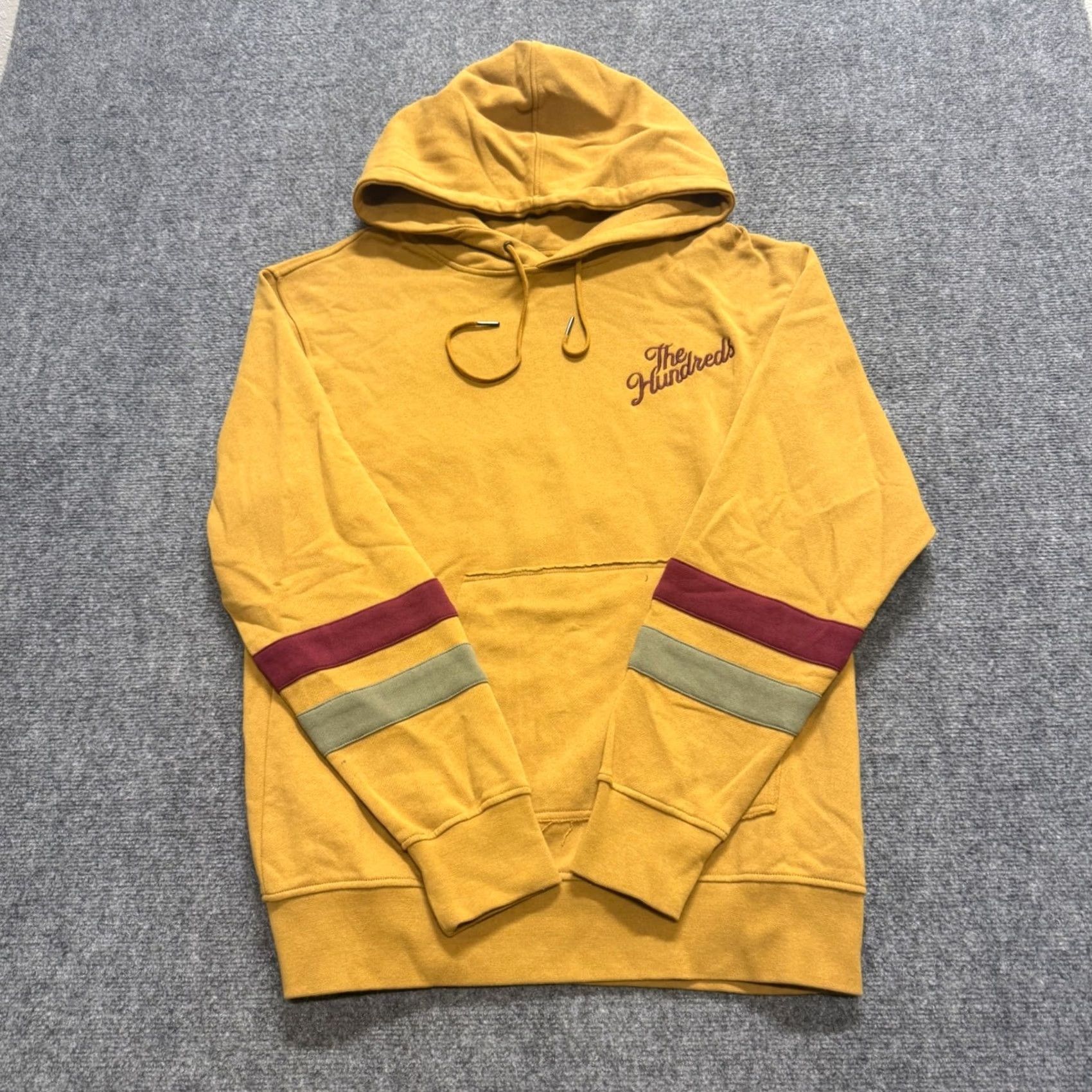 The Hundreds Mustard Yellow Pullover Hoodie L Mens The Hundred Bobby Kim 90s Y2K Distressed Vintage Unbranded Sweatshirt Size US L / EU 52-54 / 3 - 2 Thumbnail