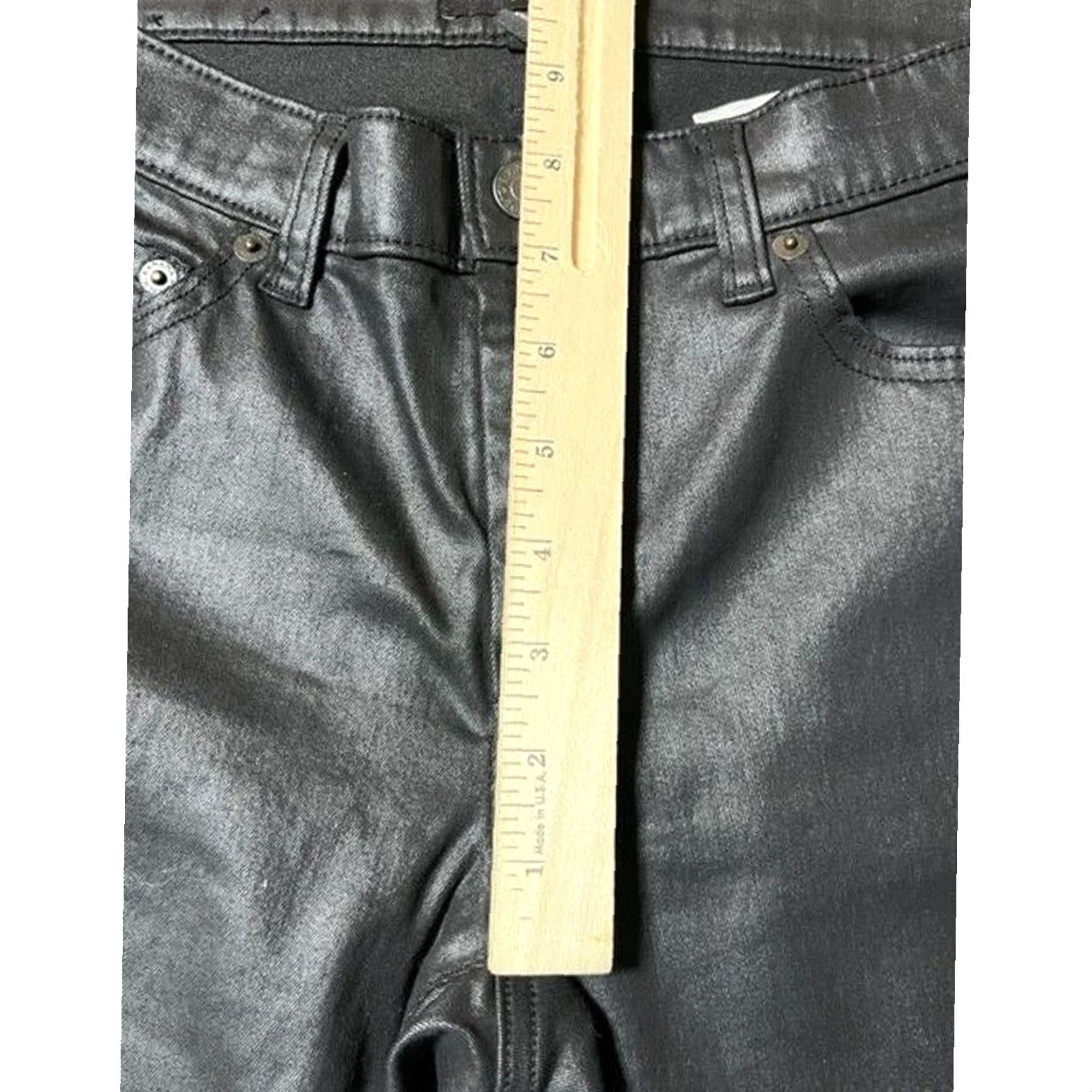 Banana Republic Banana Republic Pants 4P Petite Black Solid Skinny Pocket Relaxed Retro Y2K Glam Streetwear Night Out Size 28" / US 6 / IT 42 - 4 Thumbnail