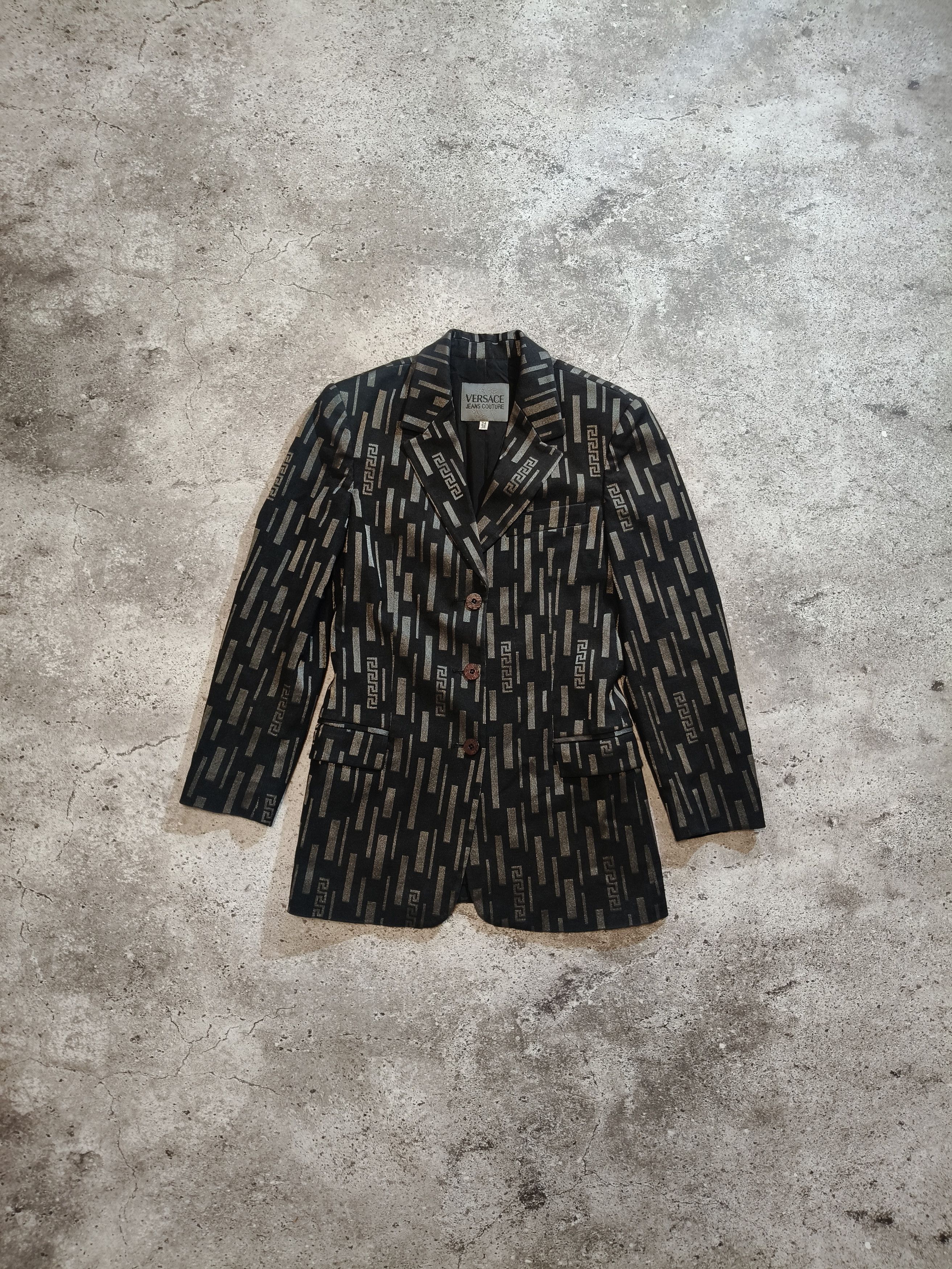 Versace Jeans Couture Versace Jeans Couture Pattern Blazer Jacket Size S / US 4 / IT 40 - 1 Thumbnail
