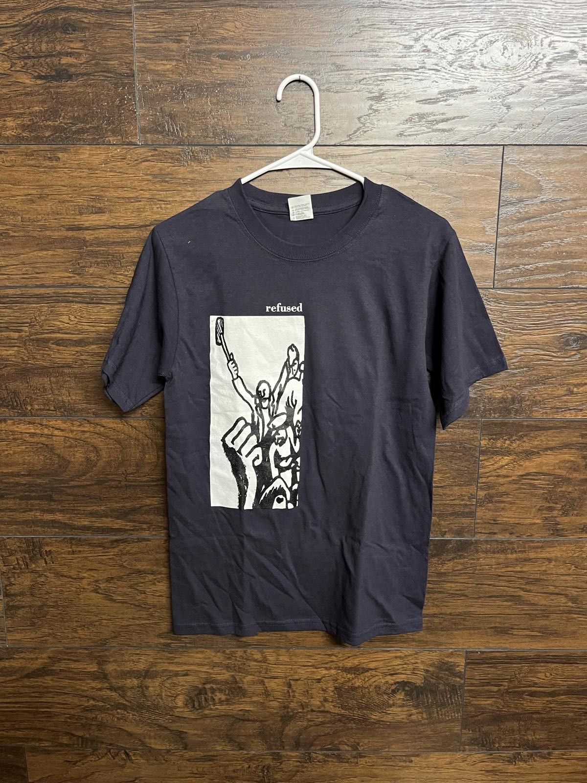 VTG Refused Band Tee Revolution With A Catchy Phrase T-shirt