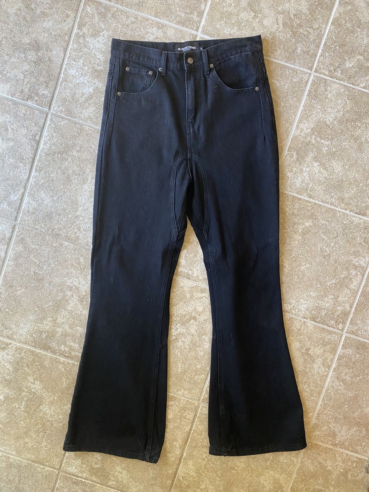 No Faith Studios No Faith Studios Bootcut Black Jeans Mens 32 NEVER WORN Size US 32 / EU 48 - 1 Thumbnail
