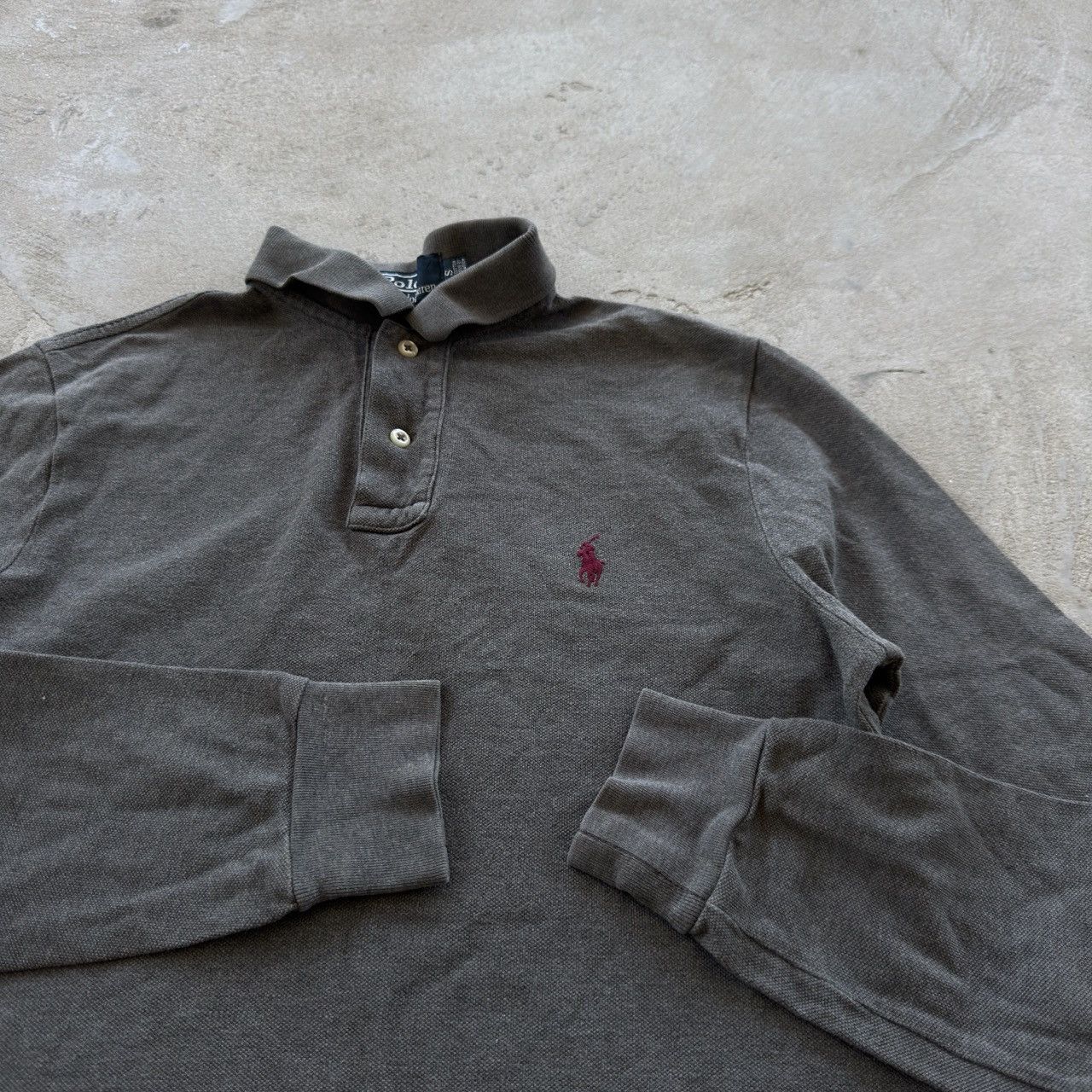 Polo Ralph Lauren Polo Ralph Lauren Grey Long Sleeve Custom Fit Shirt S Size US S / EU 44-46 / 1 - 4 Thumbnail