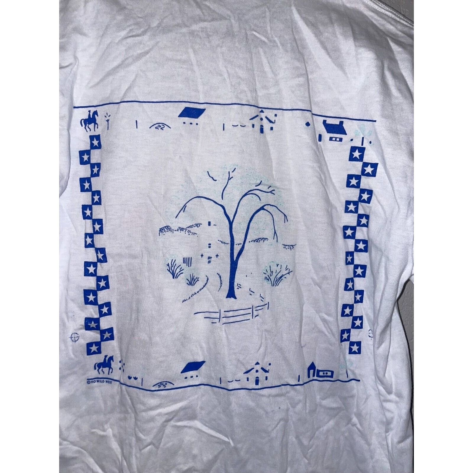 Jerzees Vintage Test Print Shirt New York Alexandria Bay White M Tee Size US M / EU 48-50 / 2 - 9 Thumbnail