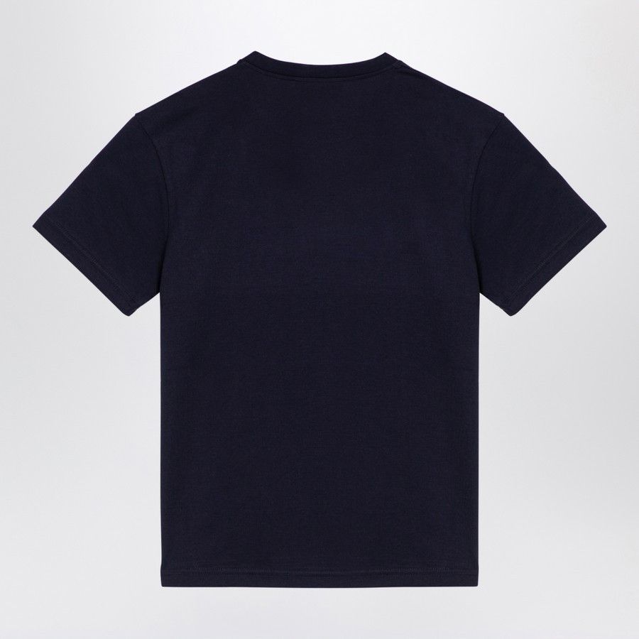 Gucci o1d2blof0824 Cotton T-Shirt With Logo Print in Navy Blue Size S / US 4 / IT 40 - 2 Thumbnail