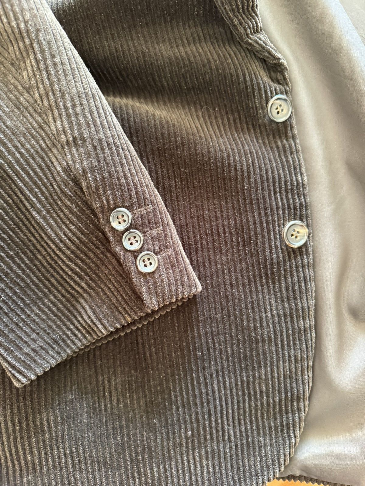 Comme des Garcons Homme Vintage Comme Des Garson Brown Corduroy Blazer Size 36R - 9 Thumbnail