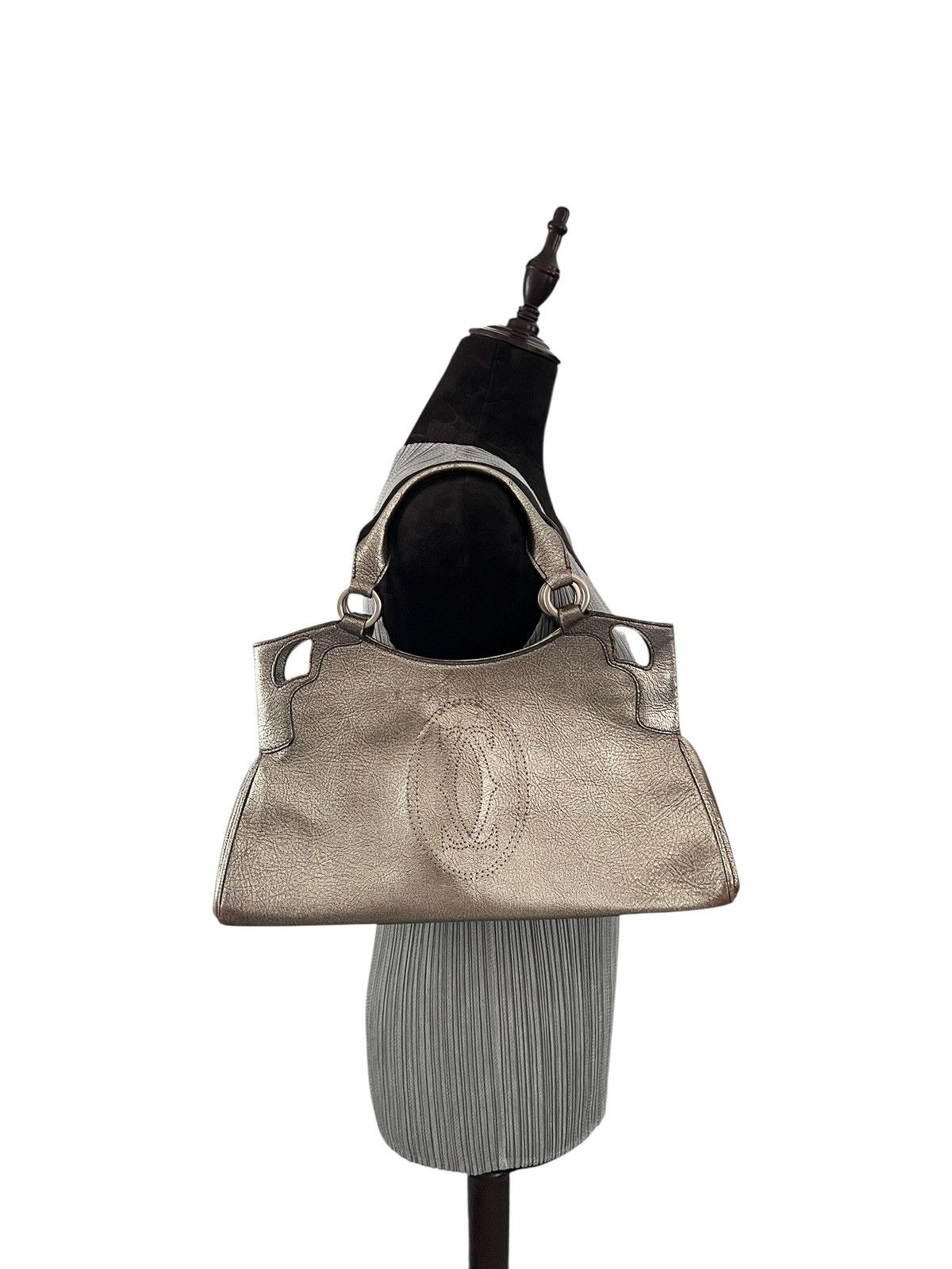 Cartier Cartier Marcello Leather Gold Handbag Size ONE SIZE - 1 Thumbnail