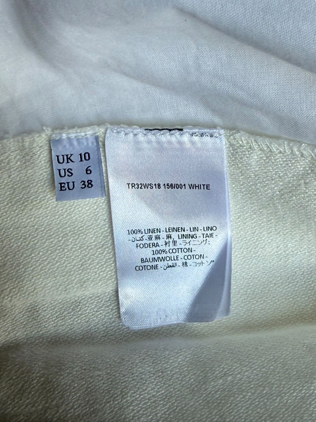 JW Anderson JW Anderson White Linen Logo Trim Bermuda Shorts Size 30" / US 8 / IT 44 - 4 Thumbnail