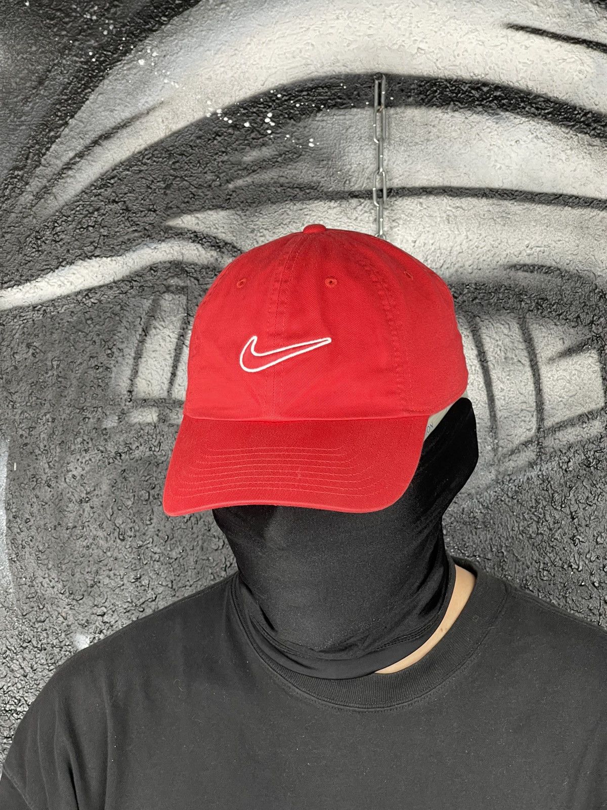 Nike Nike Embroidered Logo Red Cap One Size Fits Size ONE SIZE - 2 Thumbnail