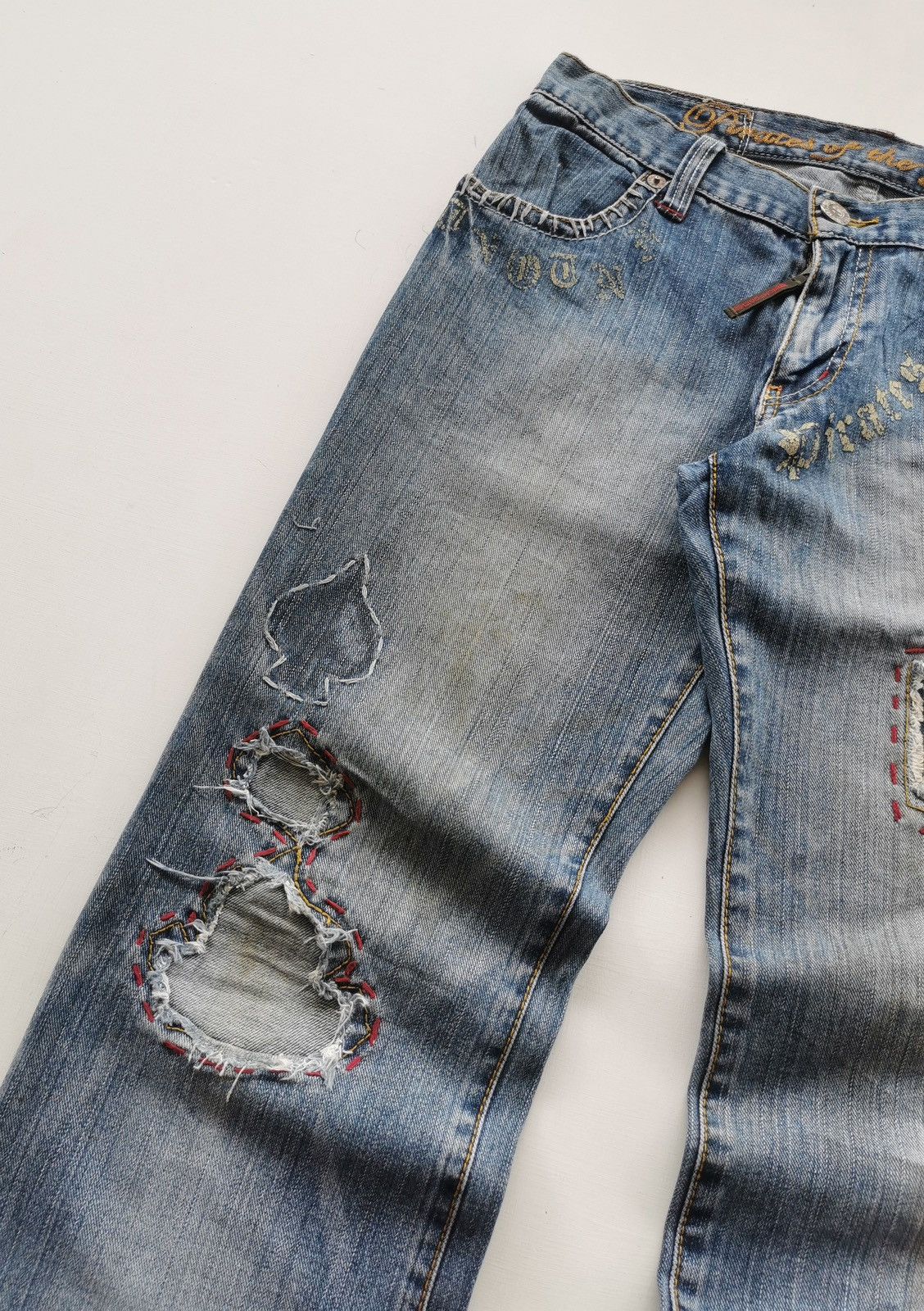 291295=Homme 291295 Homme Pirates Of The Desert Denim Jeans Size US 31 - 4 Thumbnail