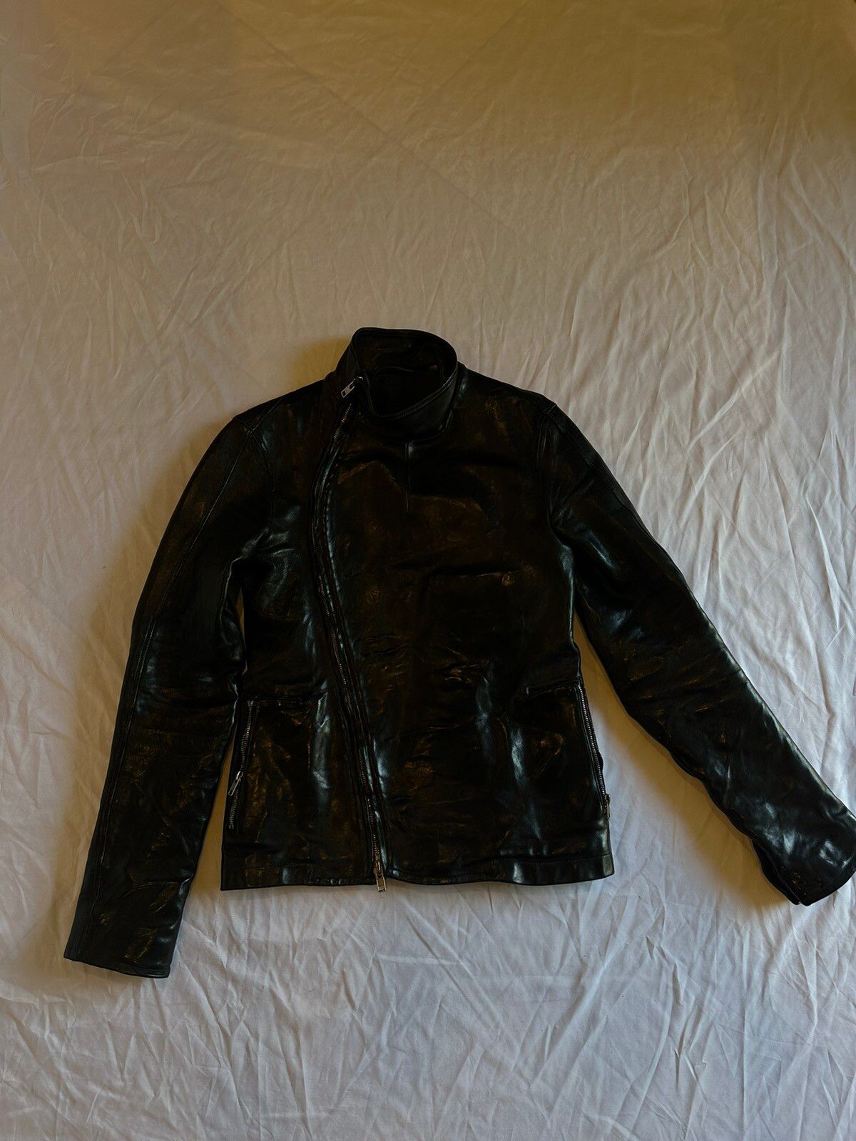 Pre-owned Carol Christian Poell Cors Black Leather Fencing Jacket