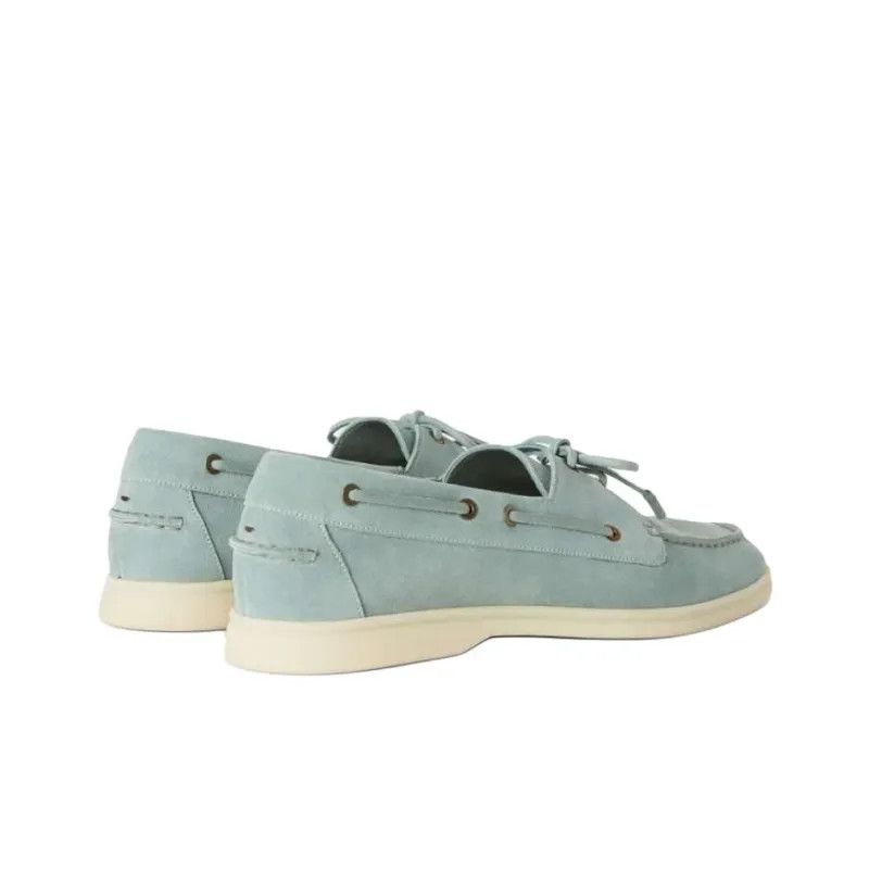 Loro Piana o1srvl11e0225 Loafers in Light Blue Size US 7 / EU 40 - 3 Thumbnail