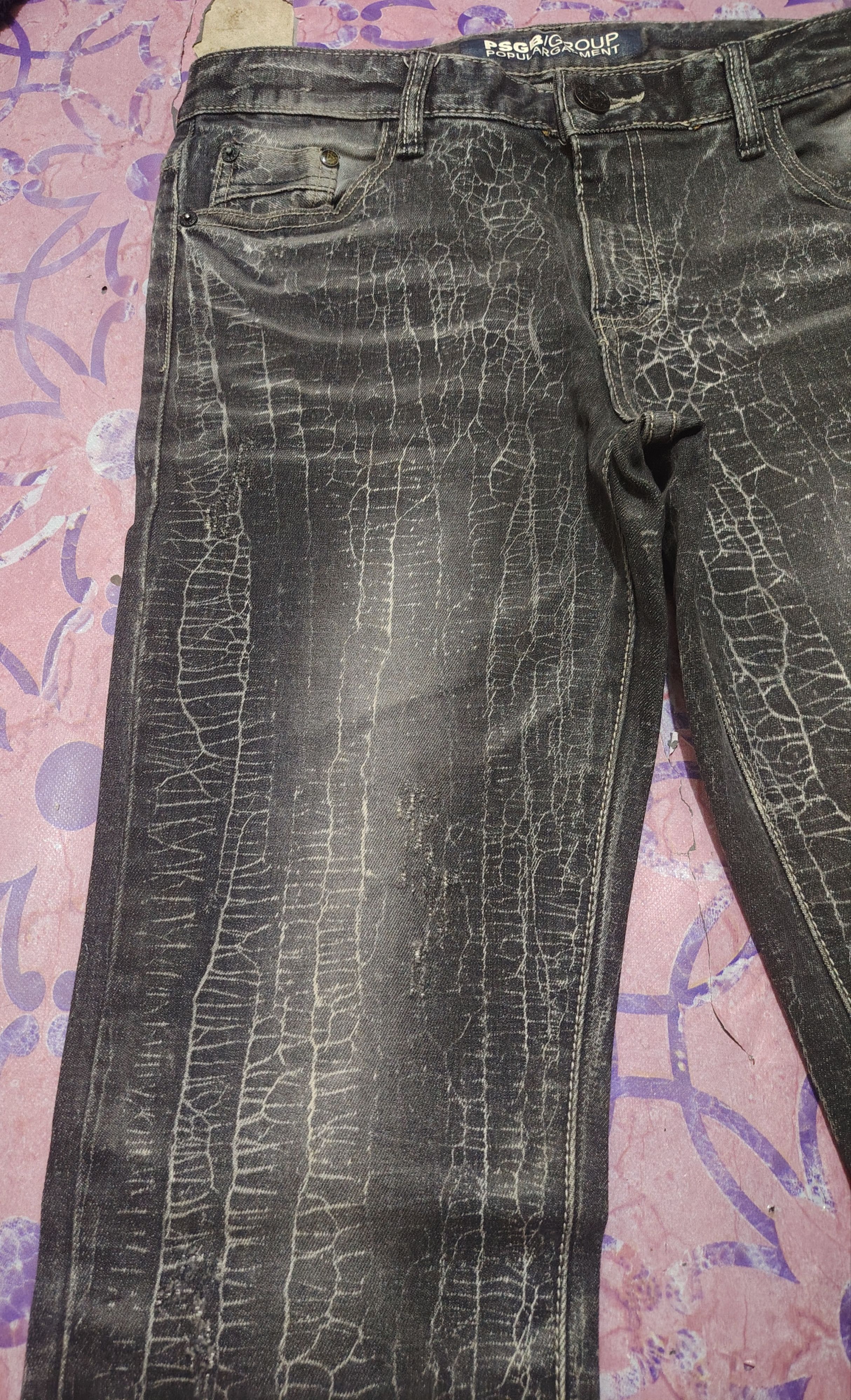 Hysteric Glamour Japanese PSGB Skinny stretch Jeans inspired rick owens style Size US 31 - 11 Thumbnail