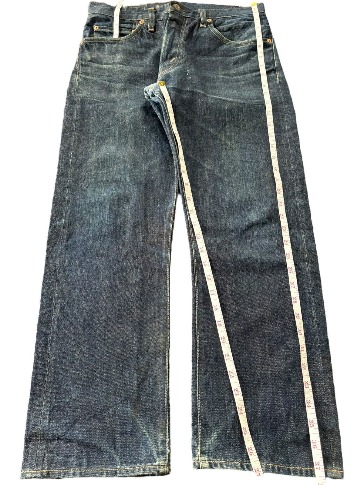 Levi's Levis Vintage Clothing Big E Raw Denim Selvedge Jeans Size US 32 / EU 48 - 7 Thumbnail