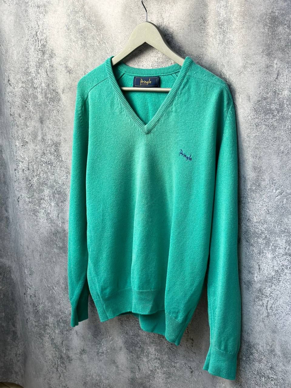 Pringle Of Scotland Pringle of Scotland V-Neck Sweater Pullover Size US XL / EU 56 / 4 - 1 Thumbnail