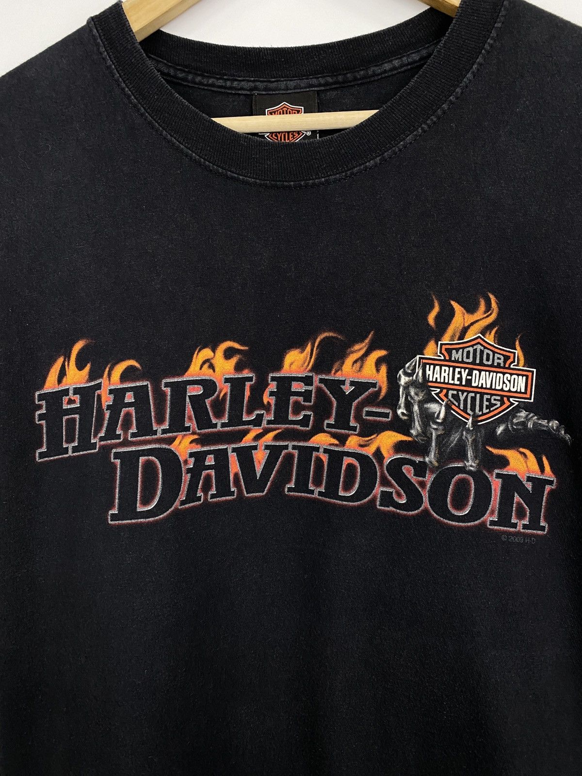 Harley Davidson 🇺🇸Vintage Y2K Harley Davidson Fire Skull Niagara Falls Canada Size US XL / EU 56 / 4 - 5 Thumbnail