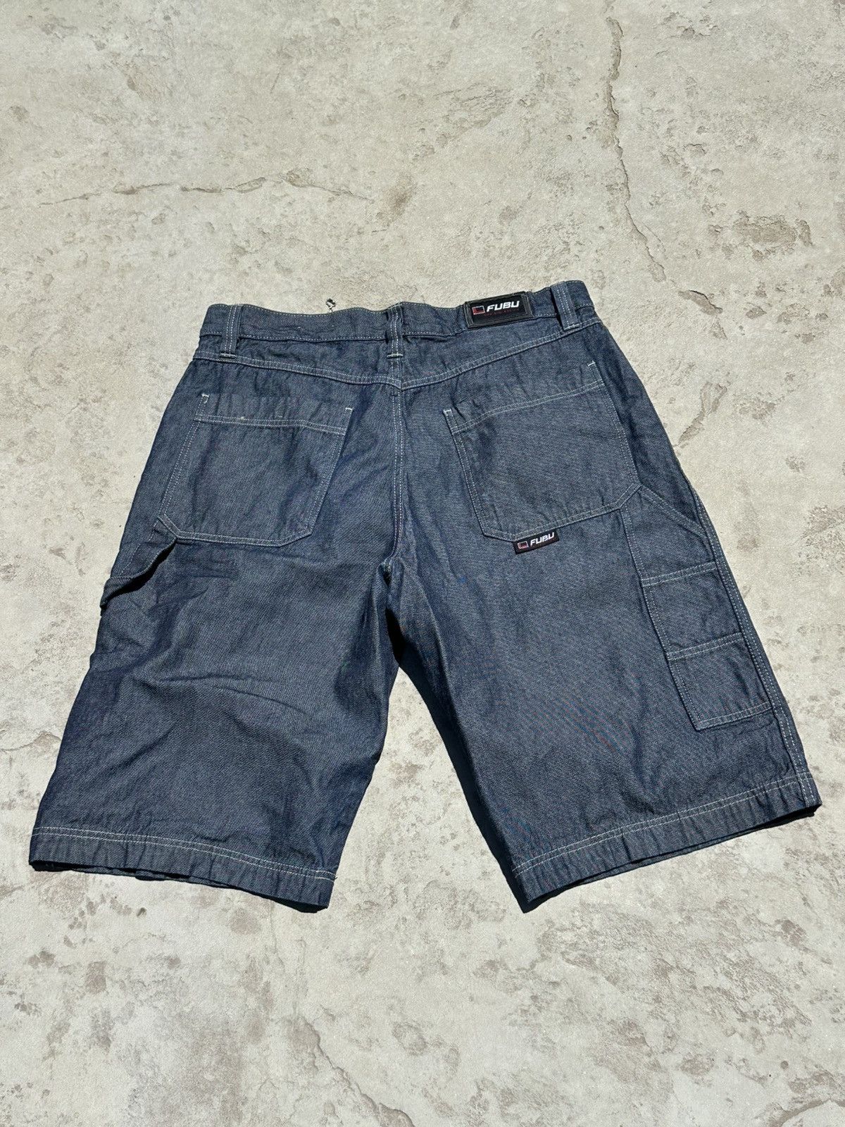 Fubu Vintage Y2k Fubu Jean Shorts Size US 38 / EU 54 - 1 Thumbnail