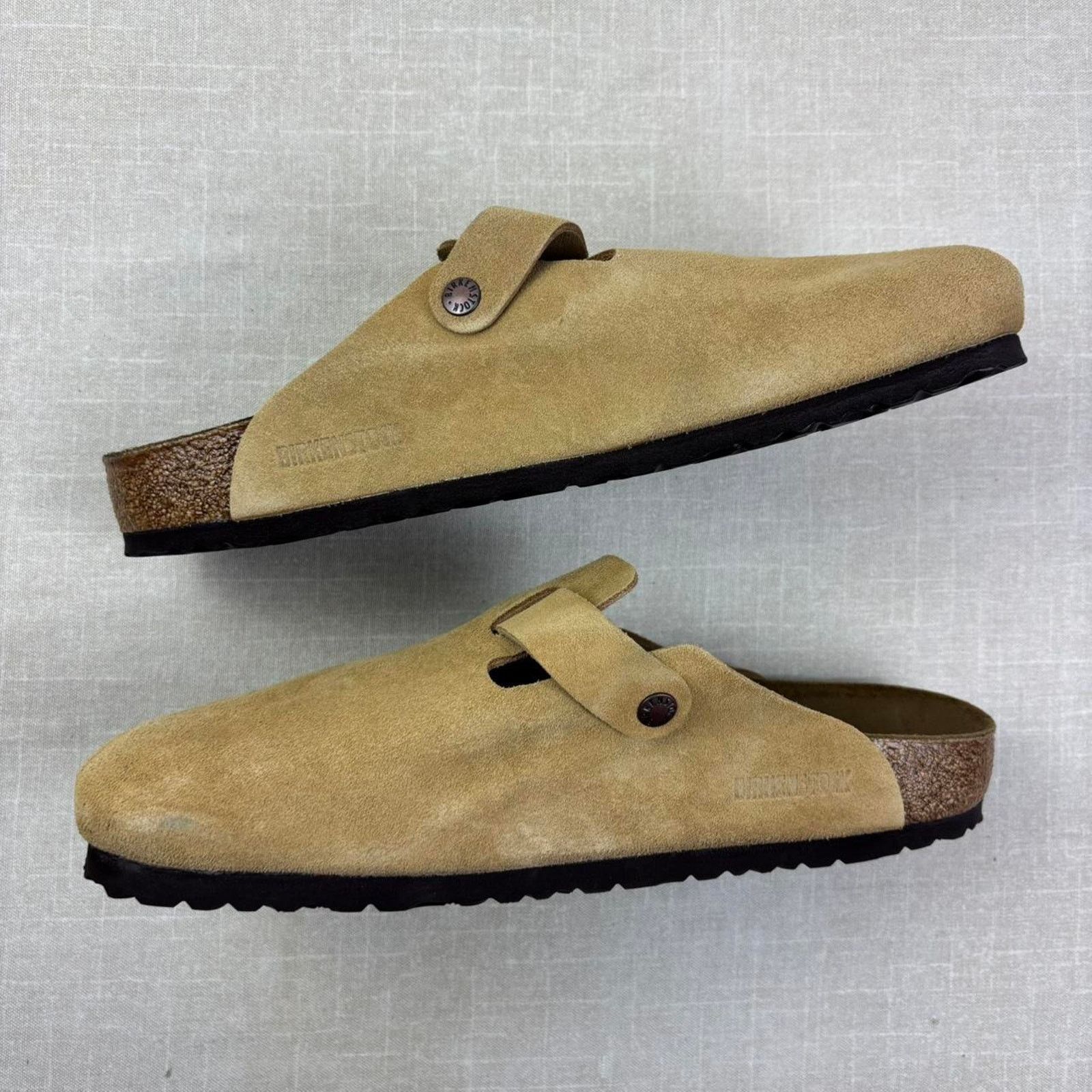 Birkenstock ☕️ 2023 Birkenstock Boston Suede “Latte Cream” 13M Size US 13 / EU 46 - 4 Thumbnail