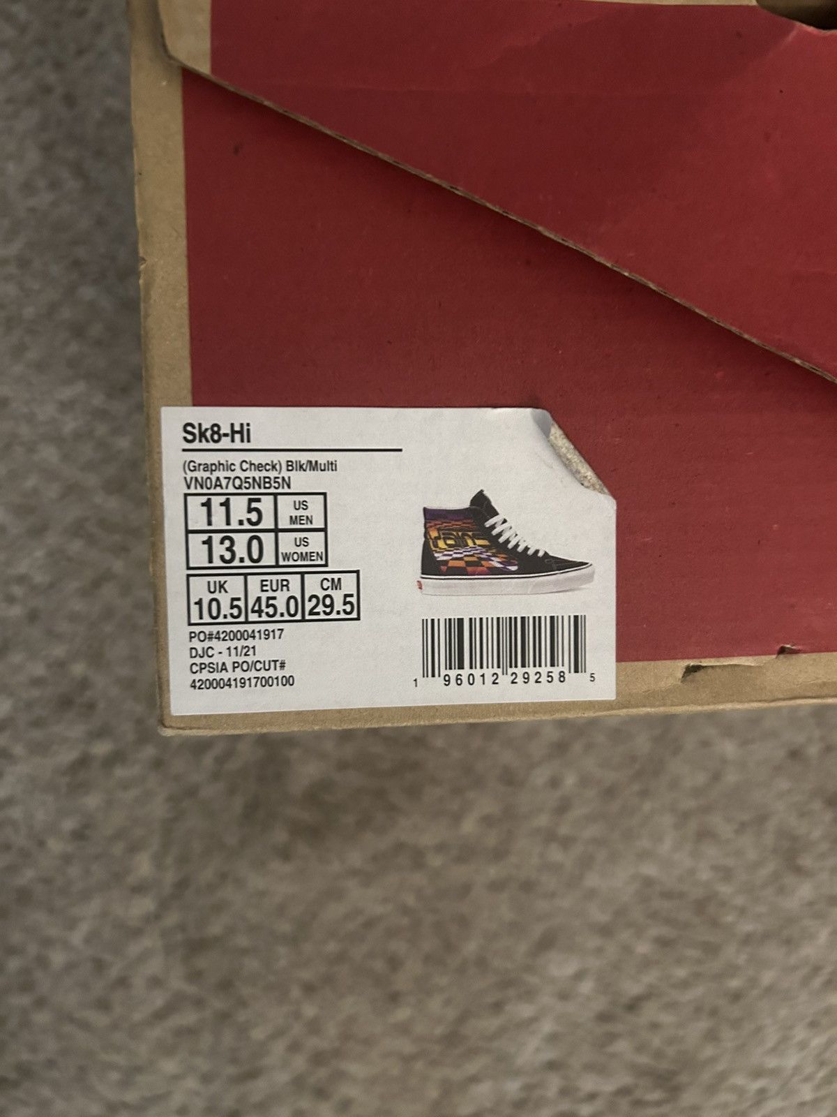 Vans × Vintage Vans Flame high skates Size US 11.5 / EU 44-45 - 6 Thumbnail