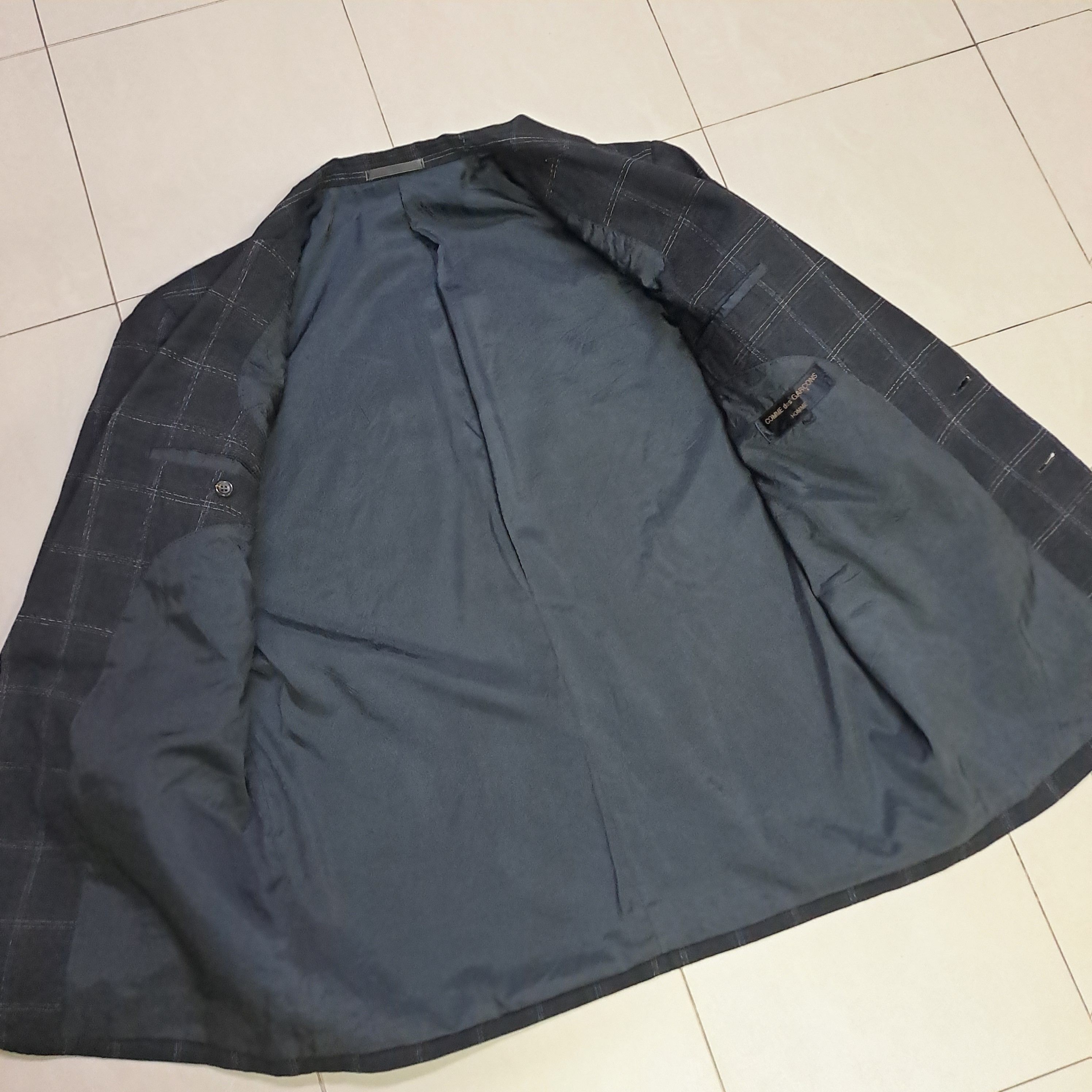 Comme des Garcons Homme Vintage Comme Des Garcons Wool Blazer Size 46L - 7 Thumbnail