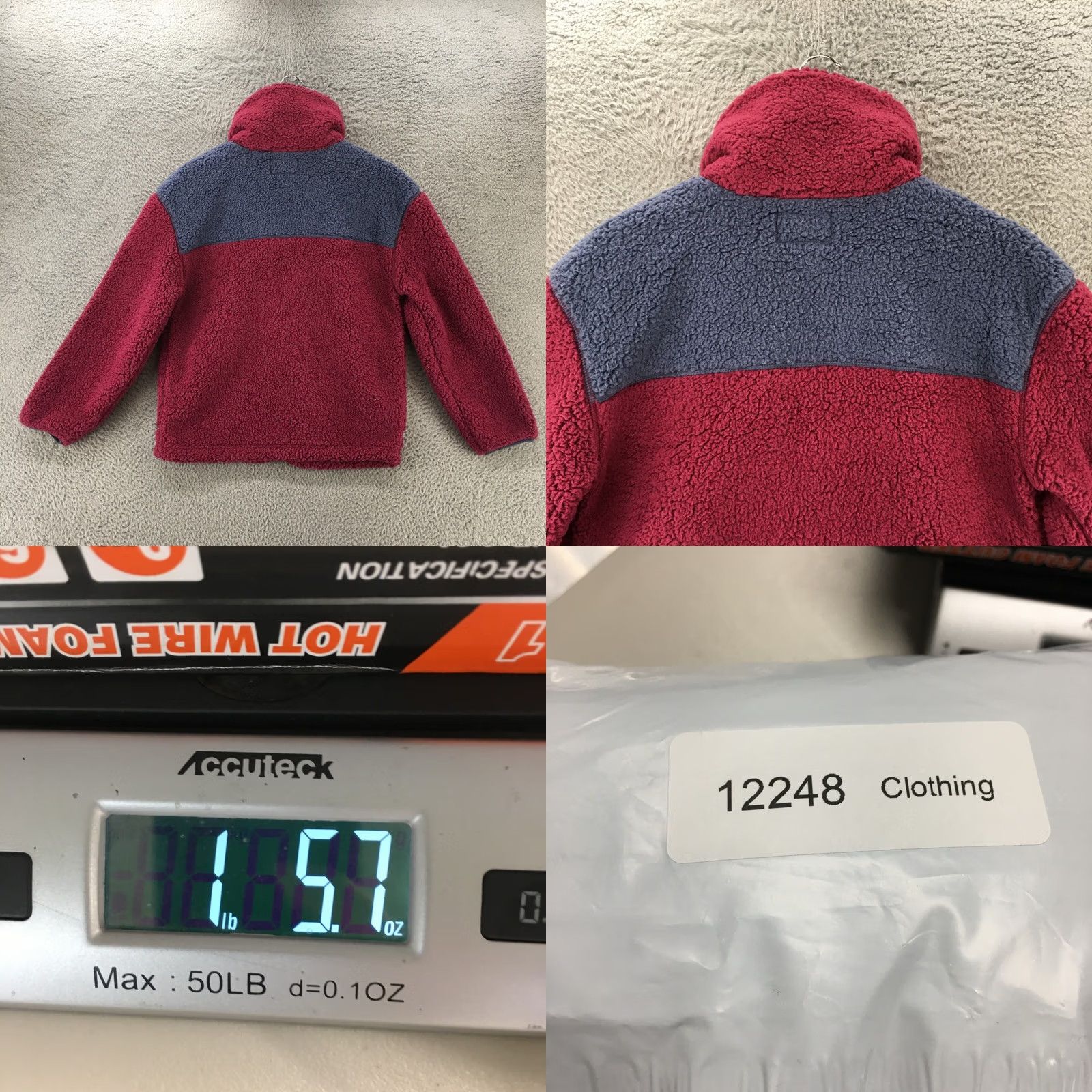 Vintage Universal Thread Sherpa Anorak Teddy Jacket Women XS Purple Full Zip Long Sleeve Size XS / US 0-2 / IT 36-38 - 8 Thumbnail