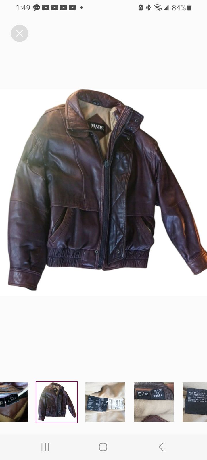 Marc by Marc Jacobs Vintage MARC NEW YORK Leather Jacket Size US S / EU 44-46 / 1 - 7 Thumbnail