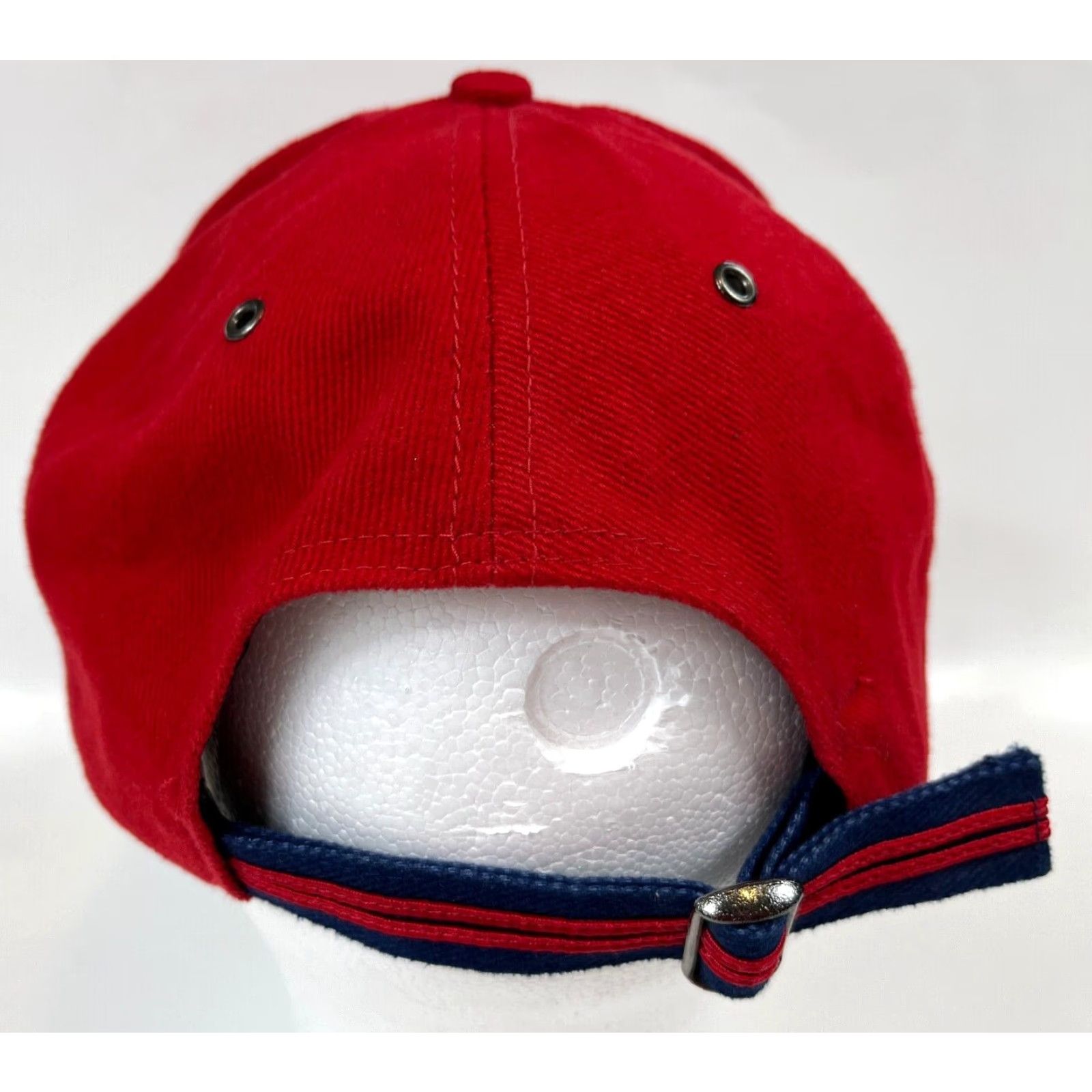 Nike VINTAGE Nike USA Stripeback Hat Cap Embroidered Swoosh USA Baseball Cap Cotton Red Unisex Adults One Size Hats Mens Womens Boys Girls Size ONE SIZE - 6 Thumbnail