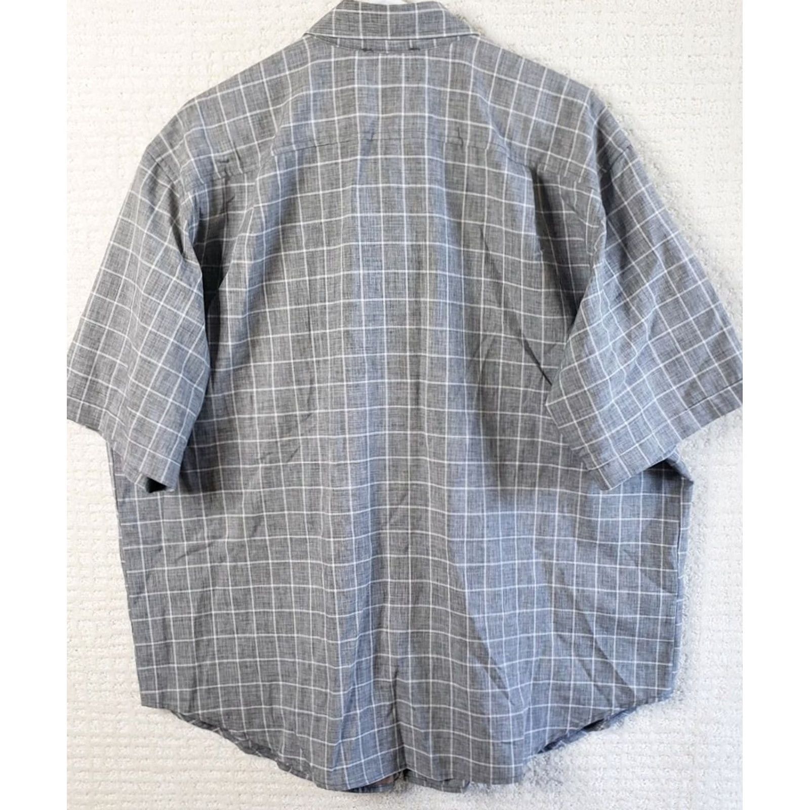 Orvis Orvis Mens Shirt 2XL Grey Plaid Hiking Casual Fishing S. Sleeve Button Polyester Size US XXL / EU 58 / 5 - 5 Thumbnail