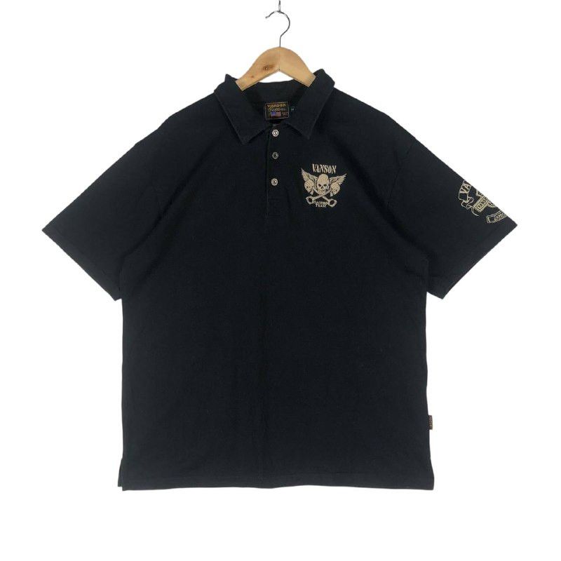 Vanson Leathers × Vintage Vintage Vanson Motorcycles Polo Shirt Big Embroidered Logo Size US XXL / EU 58 / 5 - 1 Thumbnail