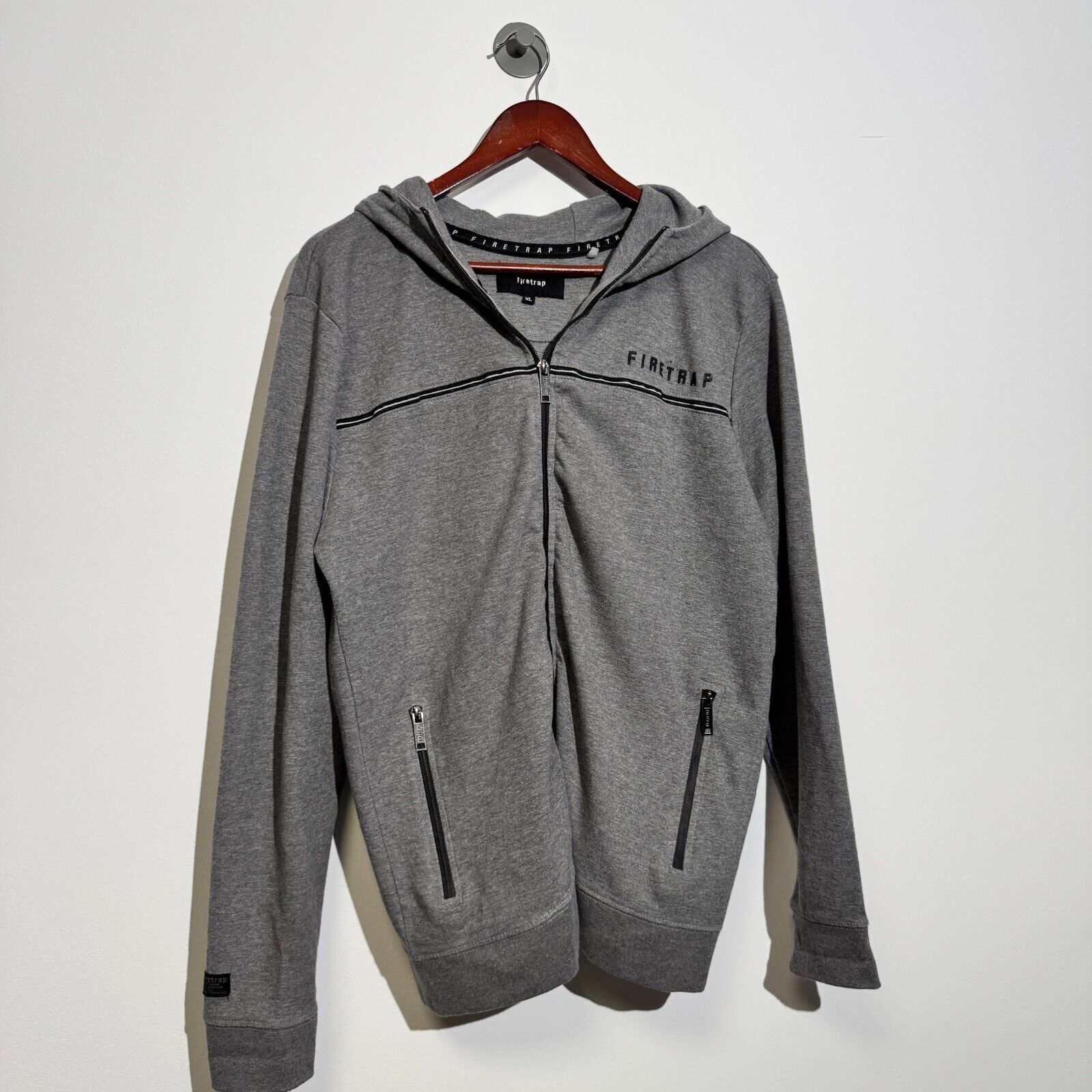 Vintage Vintage Unisex Gray Cotton Zip Hoodie Size XL Washed 90s Size US XL / EU 56 / 4 - 2 Thumbnail