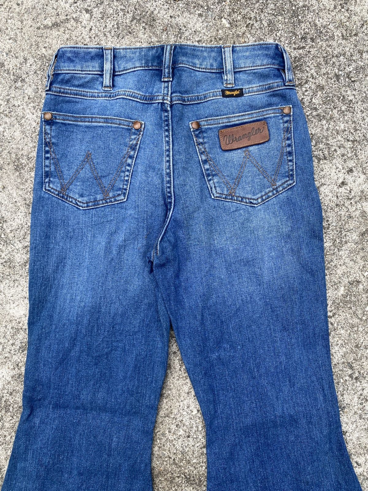 Japanese Brand × Vintage × Wrangler Wrangler Retro High Rise Super Flare Jeans Size US 26 / EU 42 - 6 Thumbnail