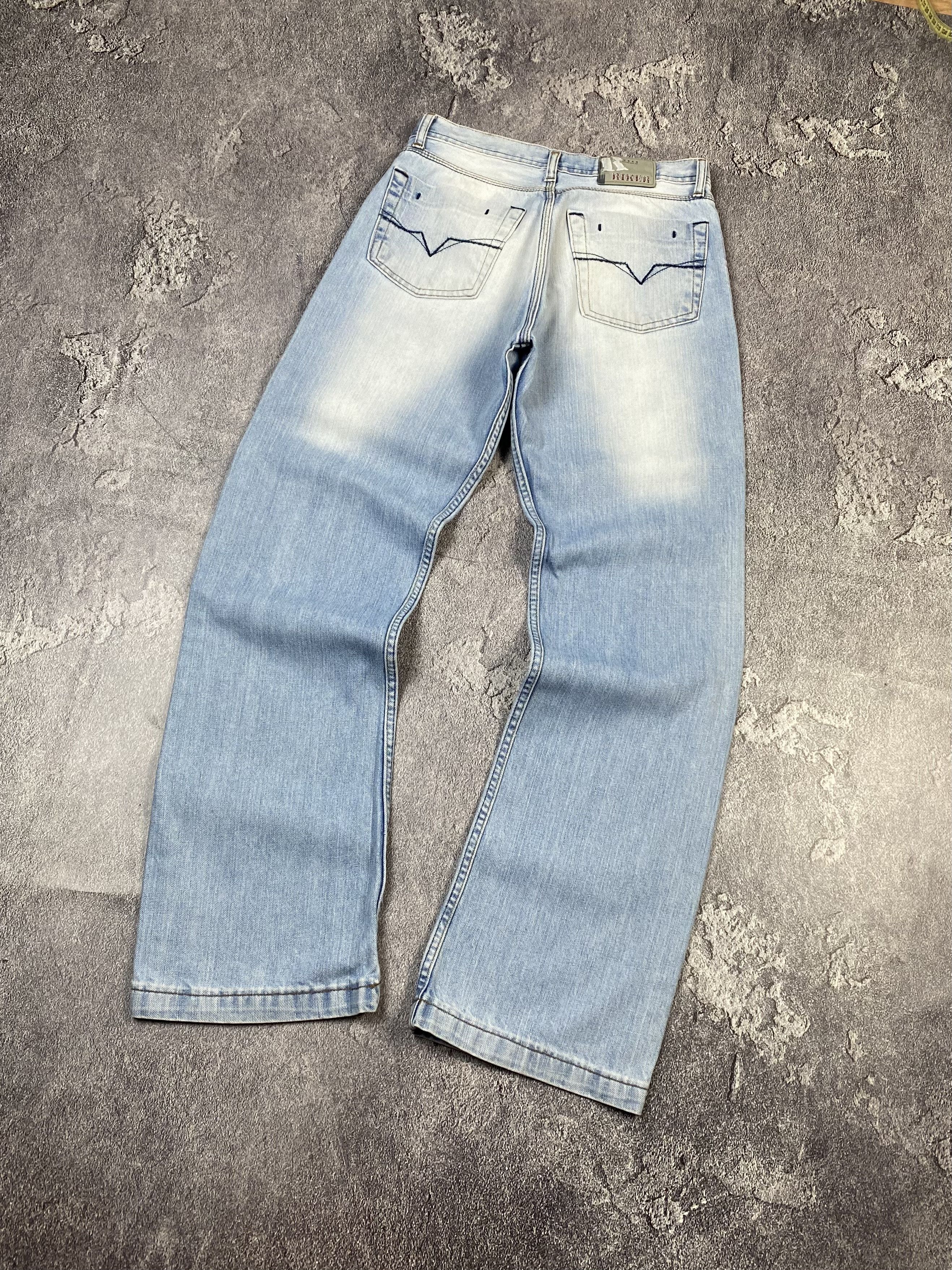 If Six Was Nine Y2K Faded Blue Stone Washed Jeans Straight Baggy Fit Leg Size US 30 / EU 46 - 2 Thumbnail