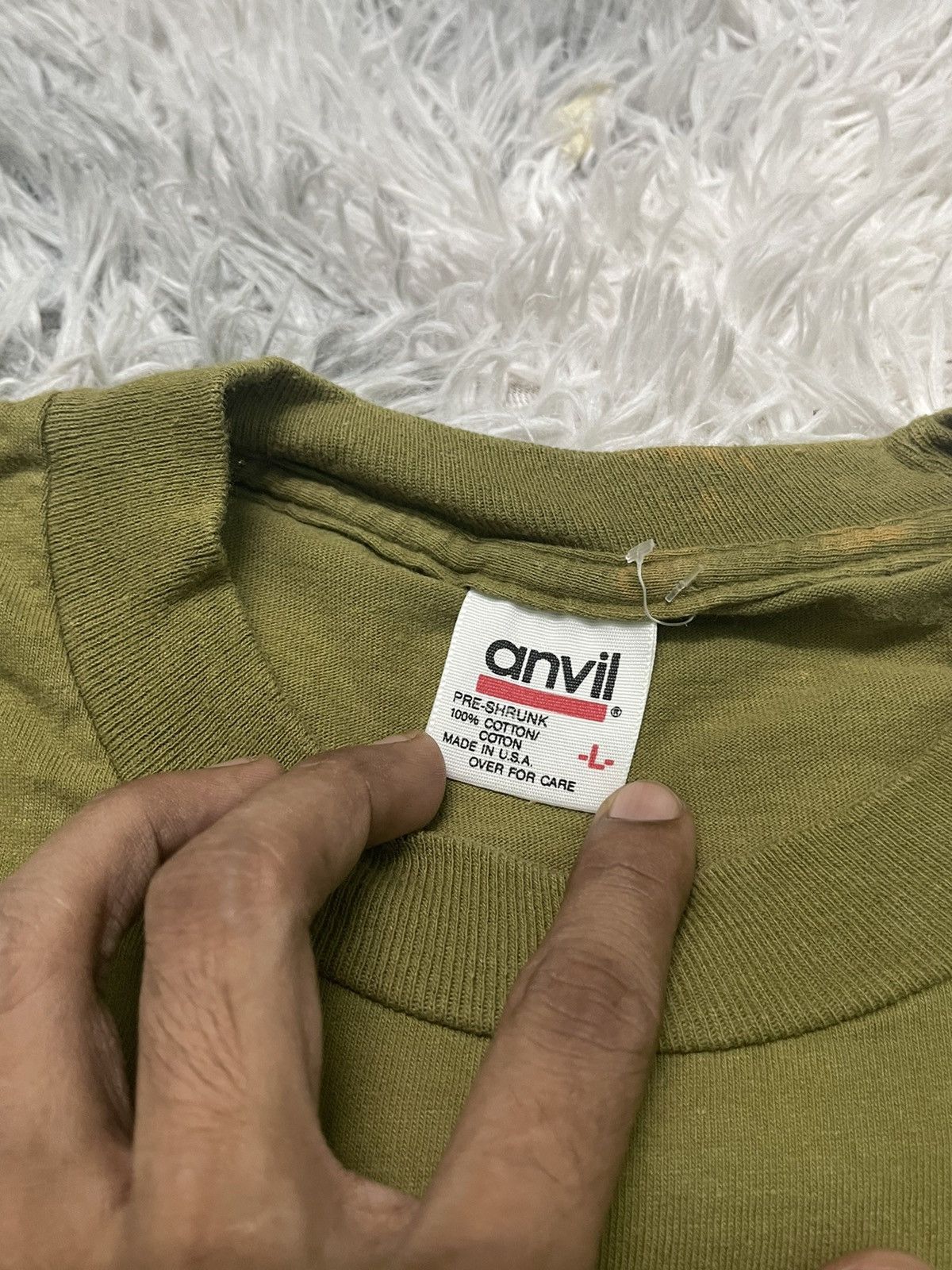 Vintage 90s GRAPHIC TSHIRT RARE DESIGN ON ANVIL TAG Size US L / EU 52-54 / 3 - 8 Thumbnail