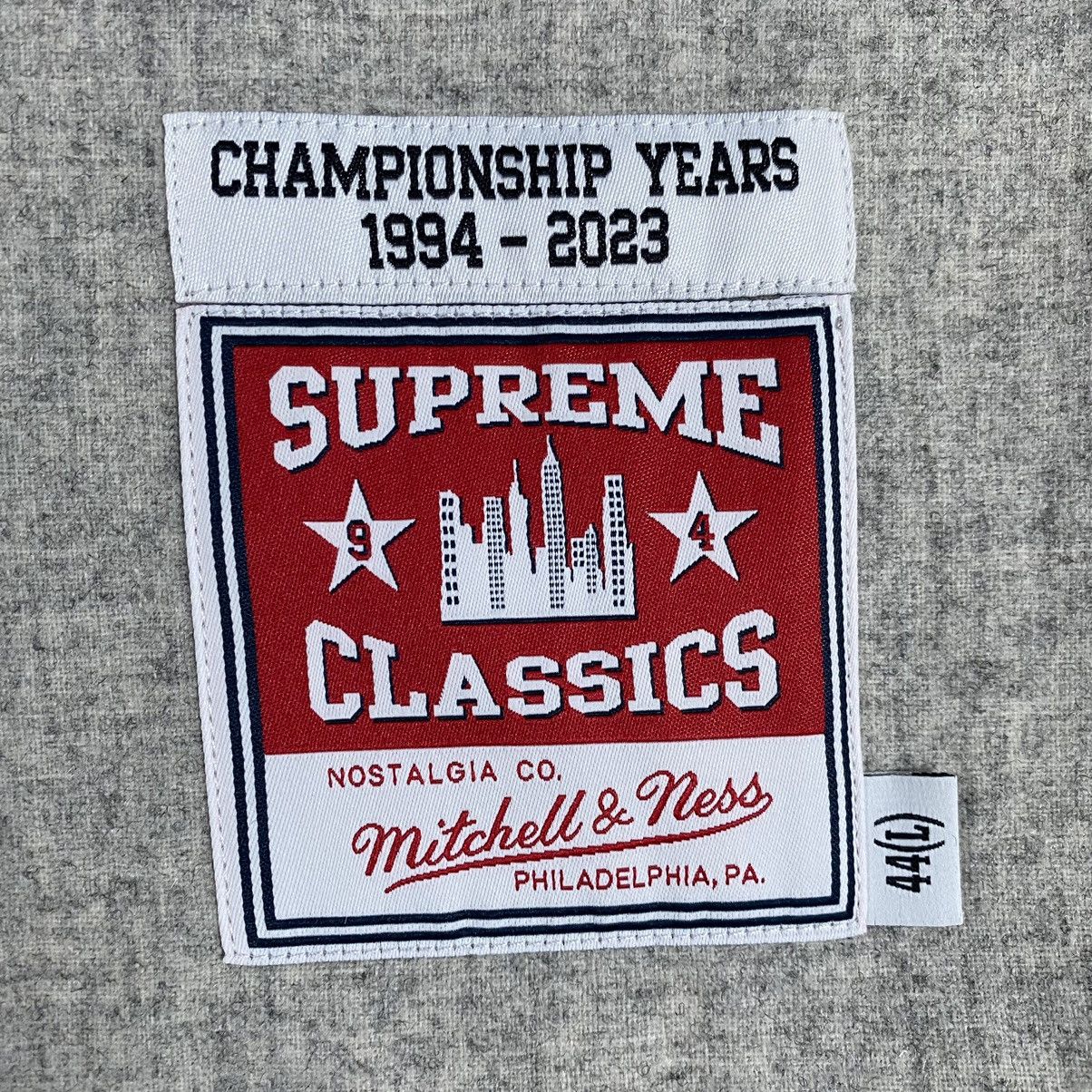 Mitchell & Ness × Supreme Supreme x Mitchell Ness Wool Baseball Jersey Size US L / EU 52-54 / 3 - 5 Thumbnail