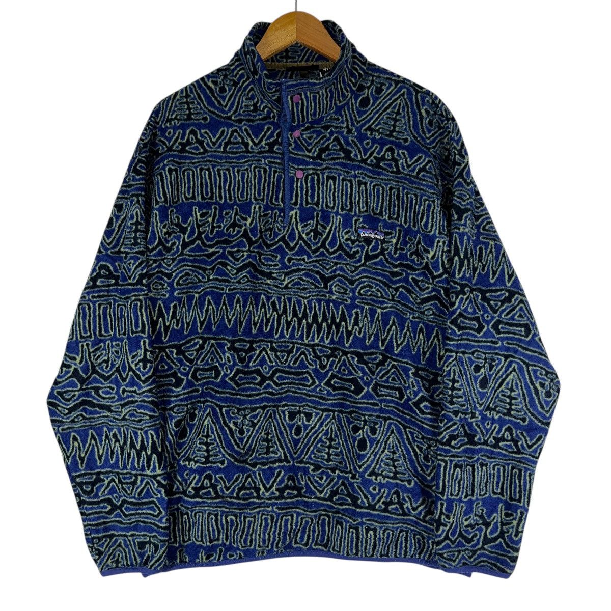 Patagonia 🔥 F1998 Patagonia Synchilla Primetive Printed Snap-T Fleece Size US L / EU 52-54 / 3 - 3 Thumbnail